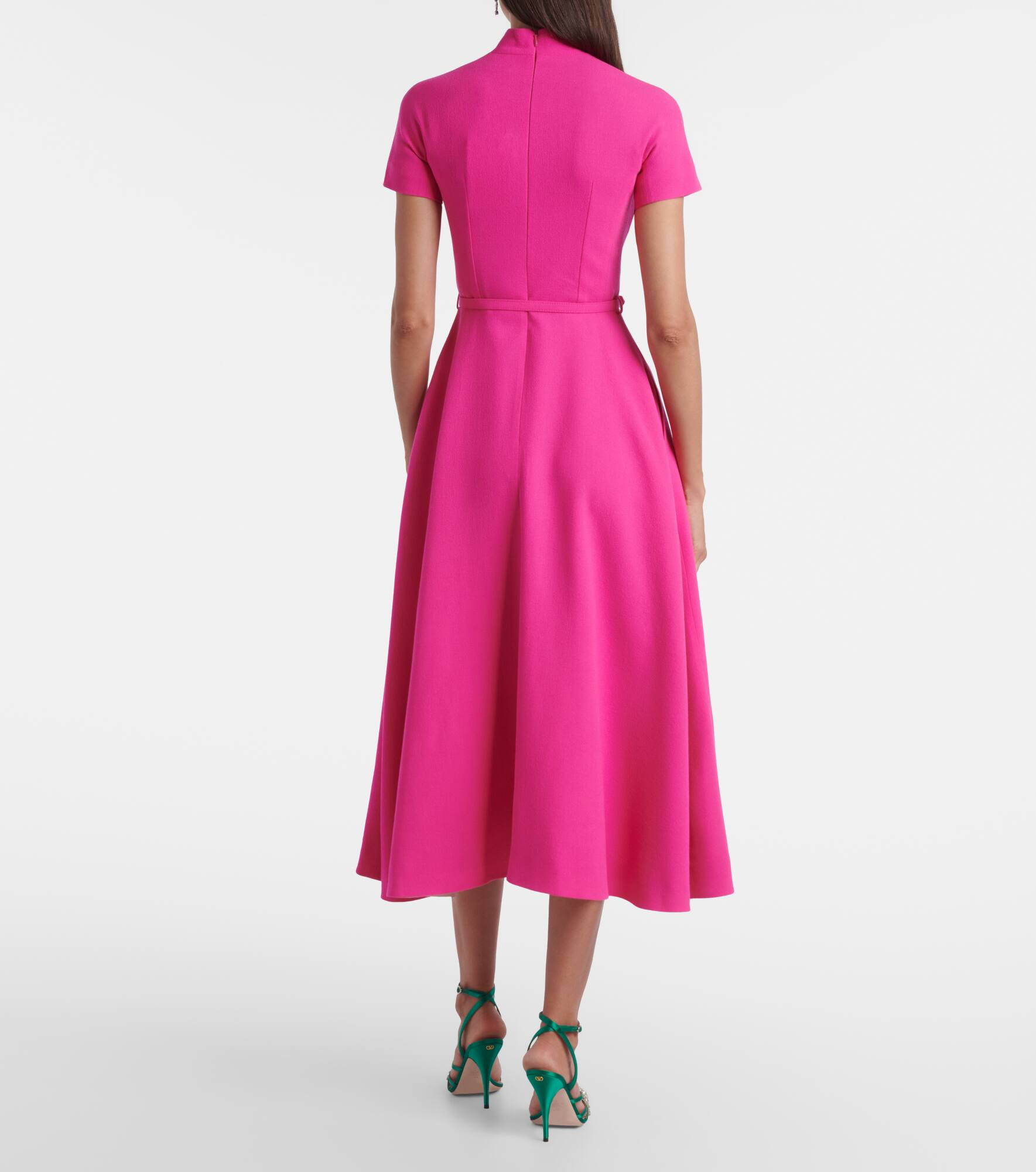 Camilla belted wool midi dress - 3