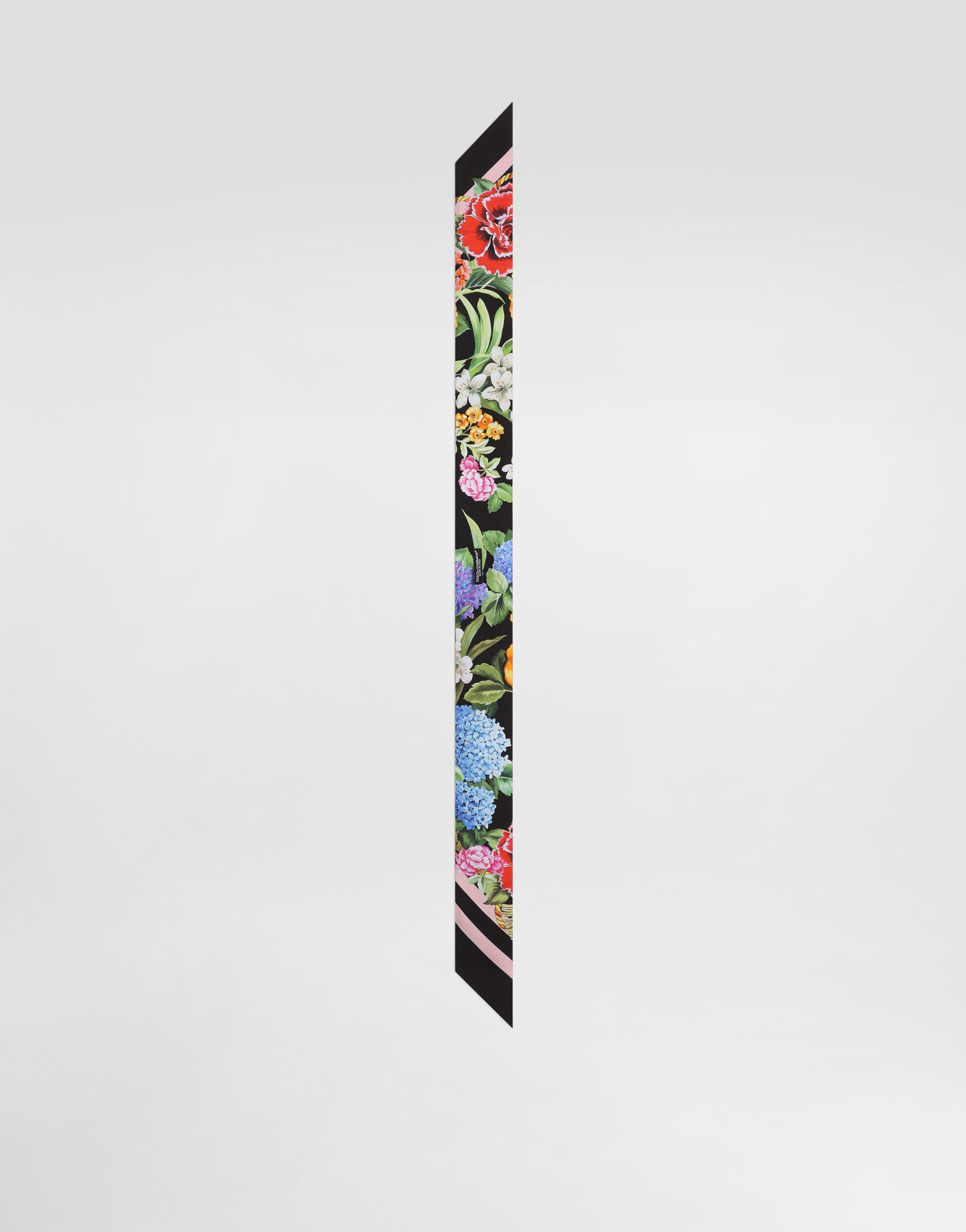 Floral-print twill headscarf (6x100) - 2