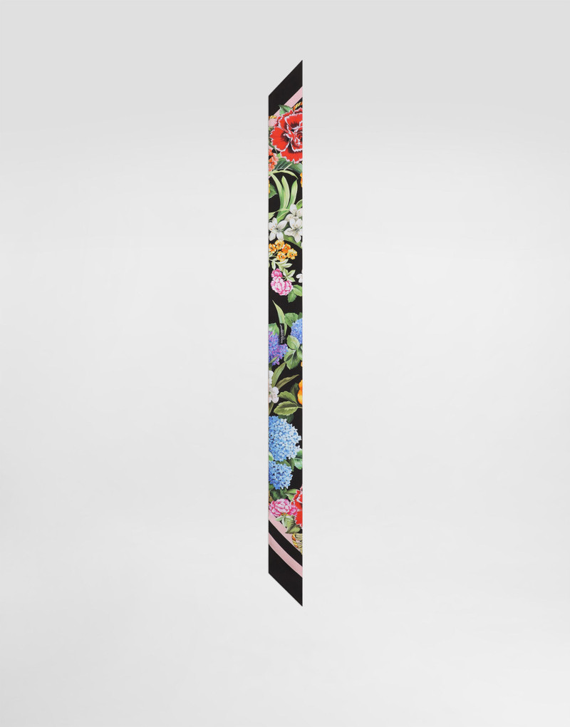 Dolce & Gabbana Floral-print twill headscarf (6x100) outlook