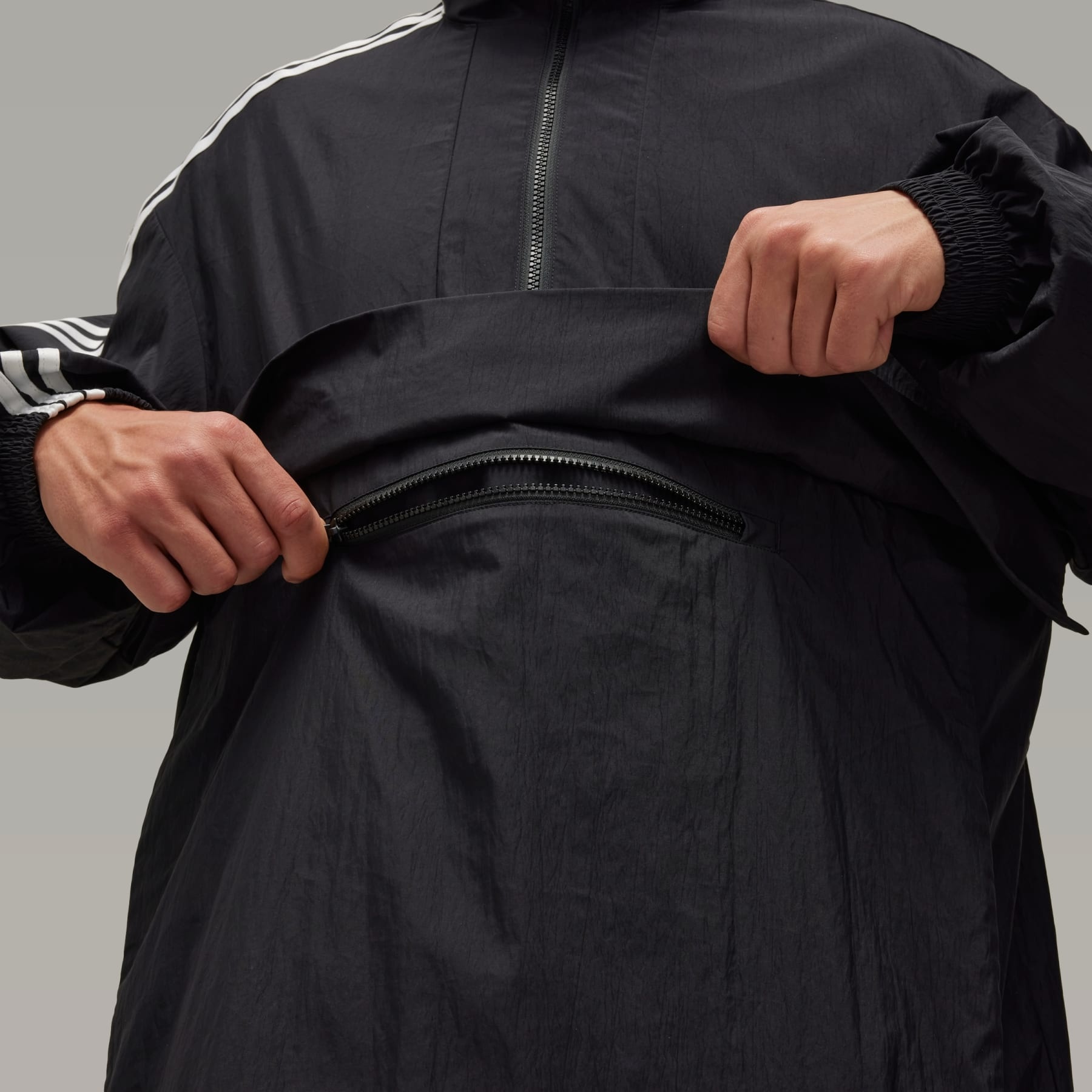 Y-3 3-Stripes Nylon Shell 1/2 Zip Jacket - 7