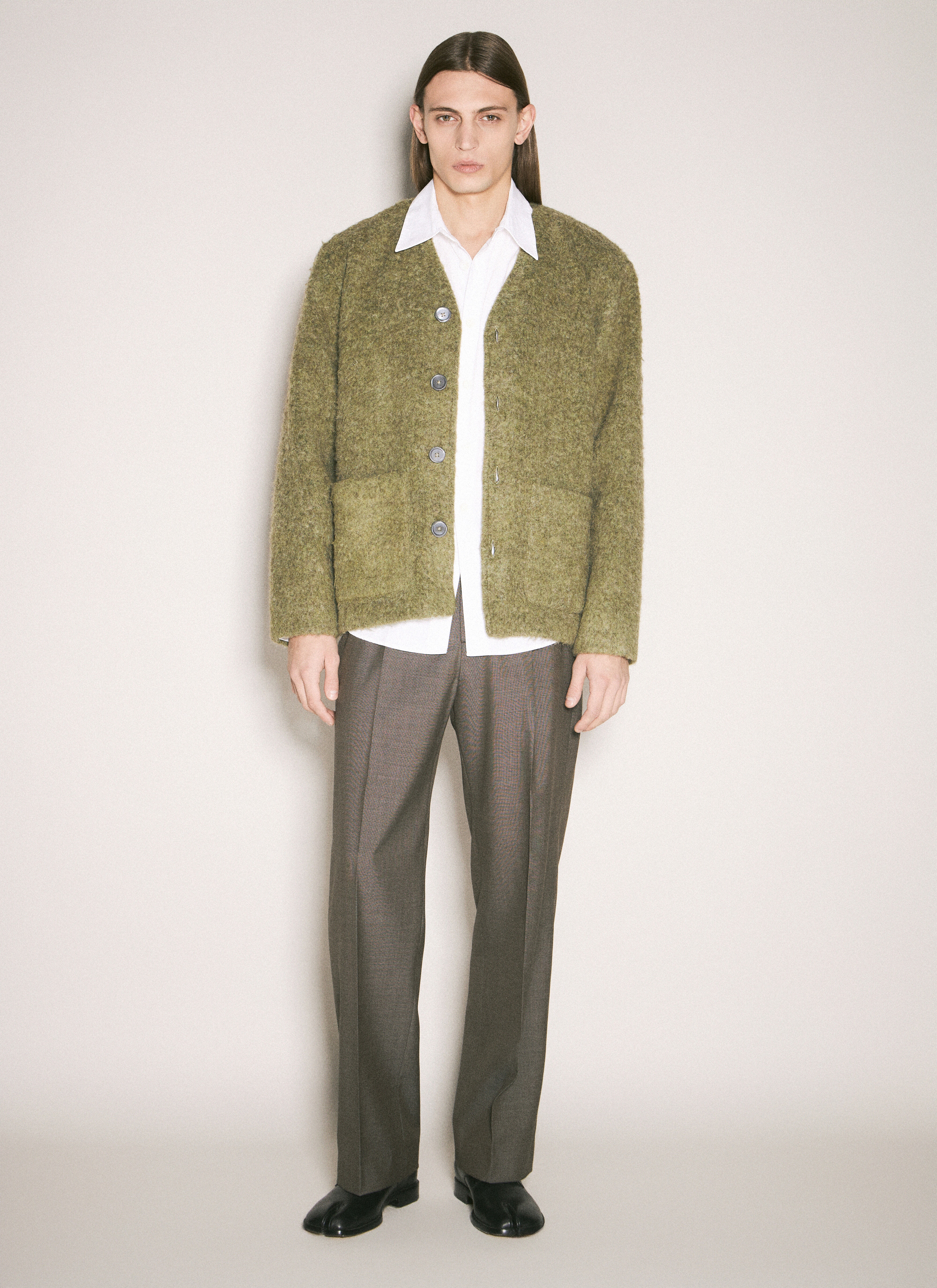 Brushed Knit Cardigan - 2