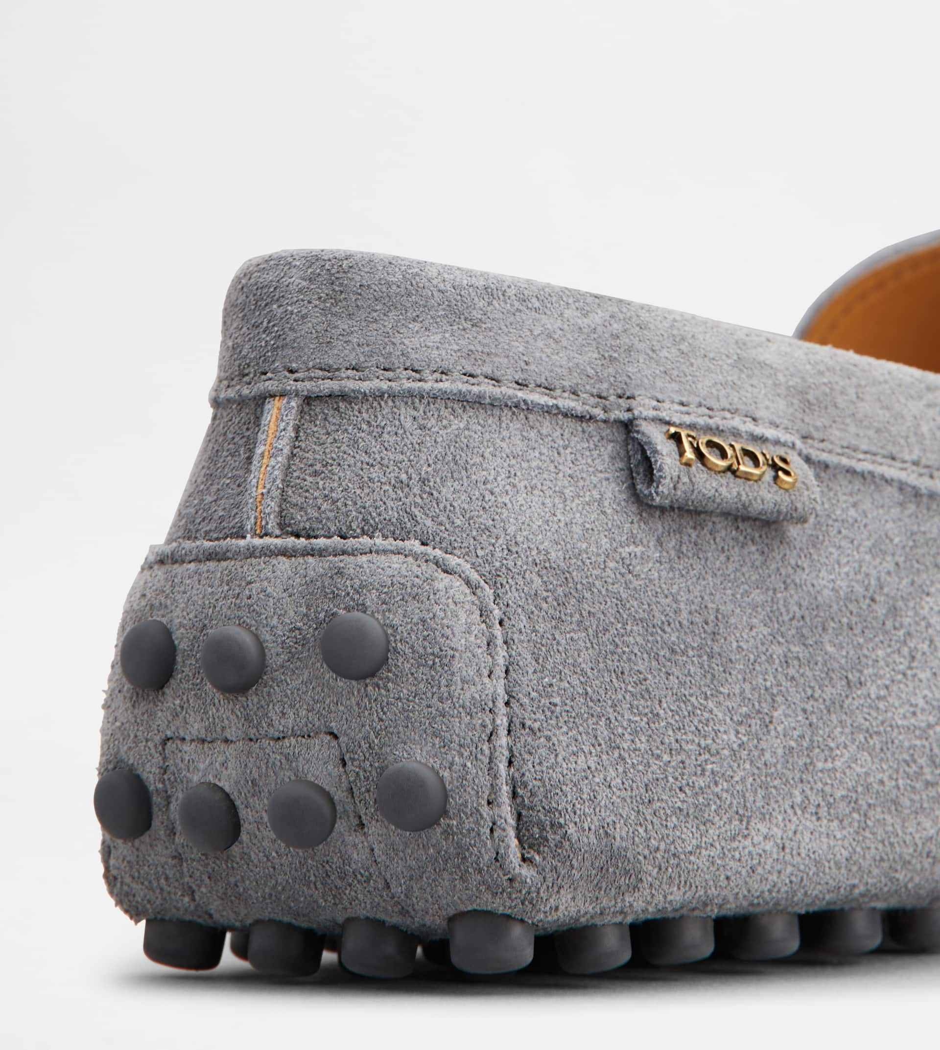 GOMMINO DRIVING SHOES IN SUEDE - GREY - 5