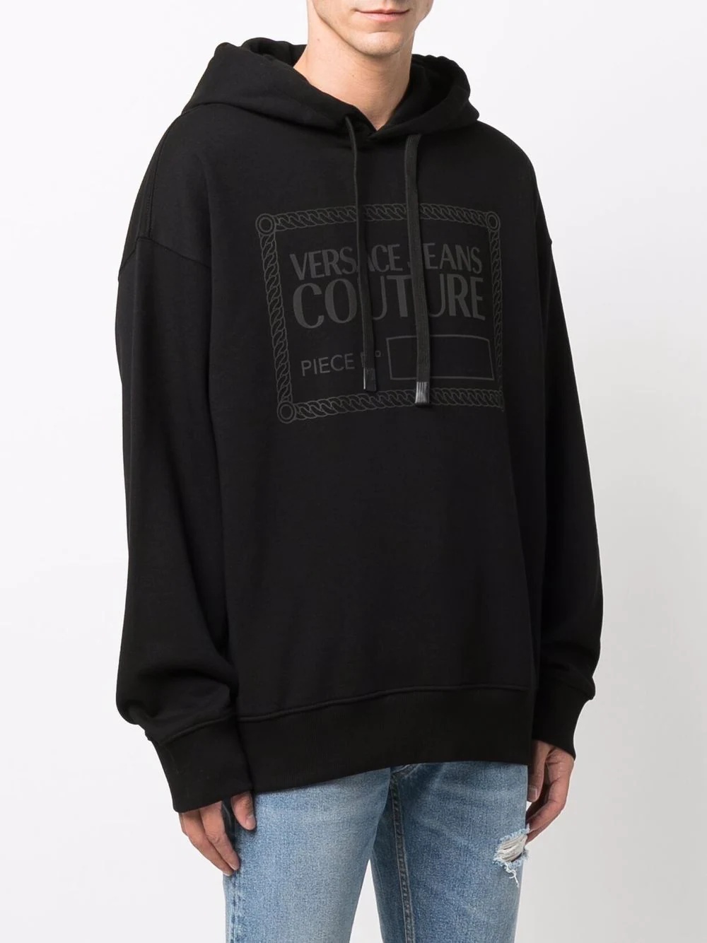 logo-print hoodie - 3