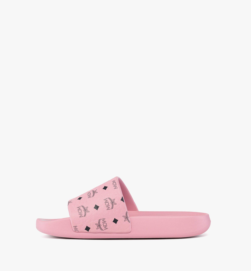 MCM Monogram Print Rubber Slides outlook