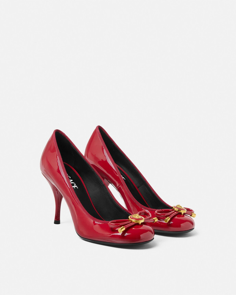 VERSACE Opera Bow Patent Pumps outlook