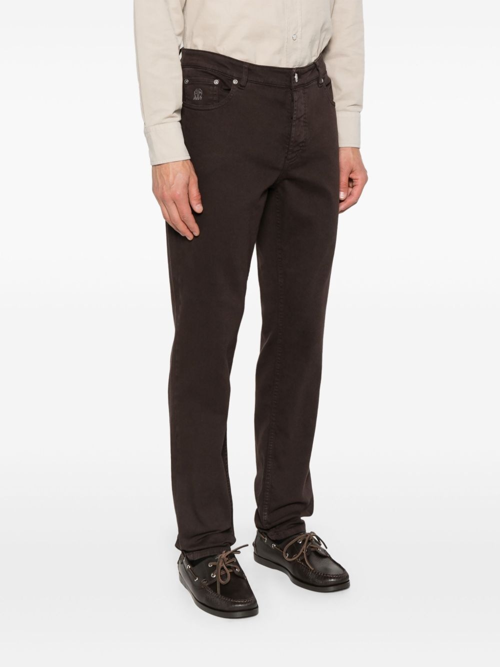 cotton straight-leg jeans - 3