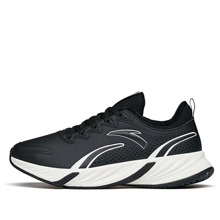 (WMNS) ANTA Run Collection Fleeced'Black White' 122145523-10 - 1