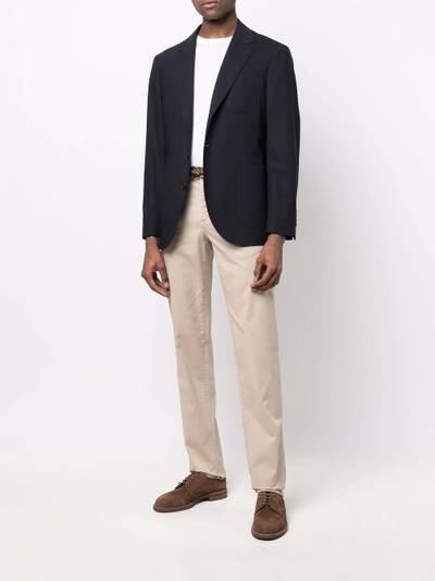 Brunello Cucinelli five-pocket cotton straight-leg trousers outlook