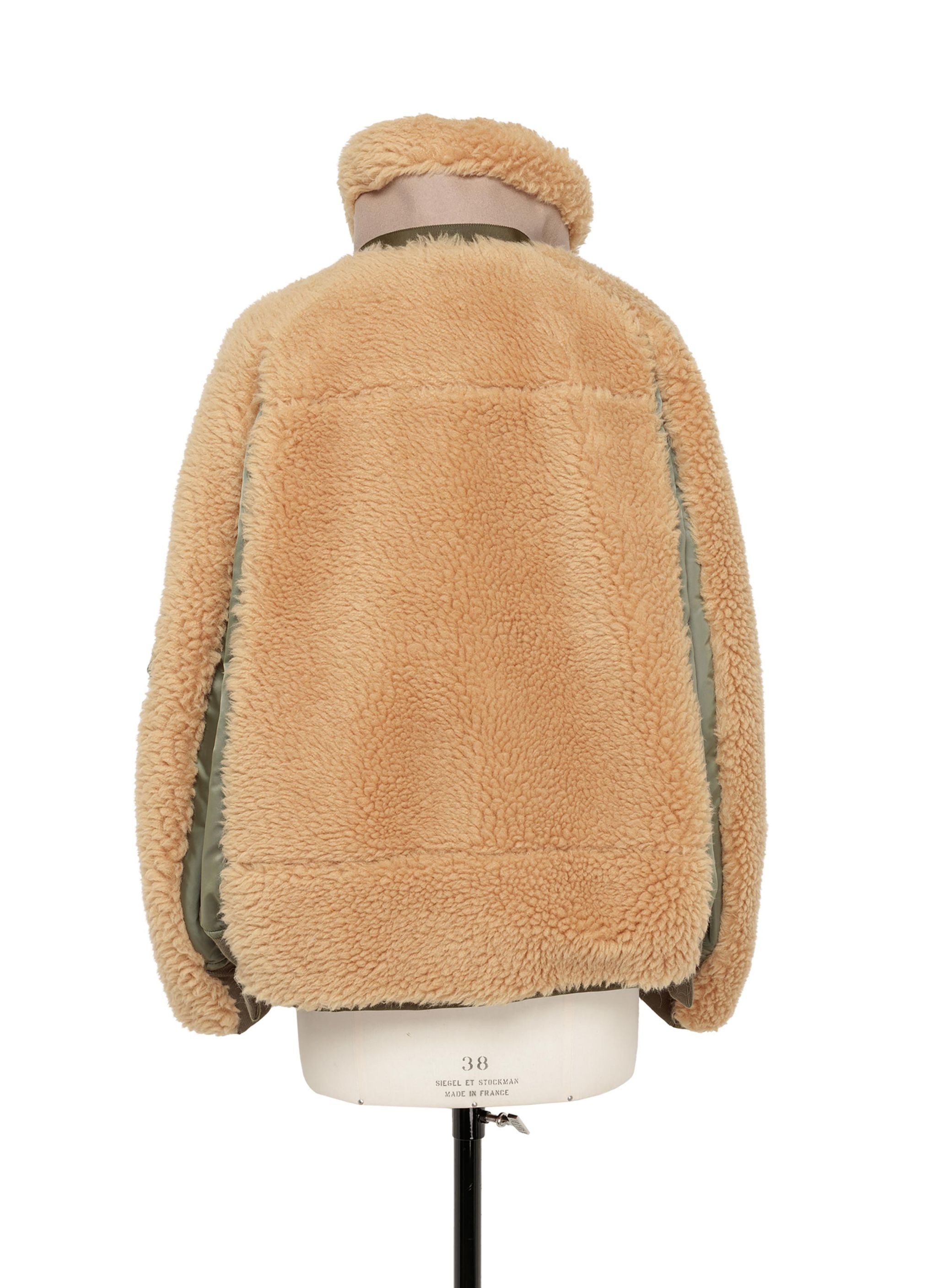 Faux Shearling x Nylon Twill Blouson - 3
