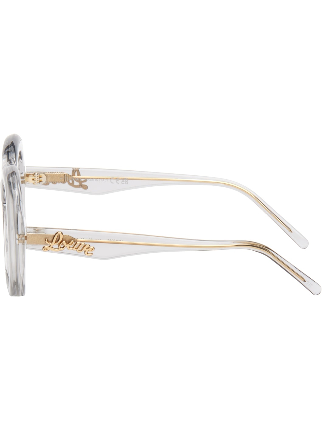 Transparent Curvy Acetate Glasses - 3