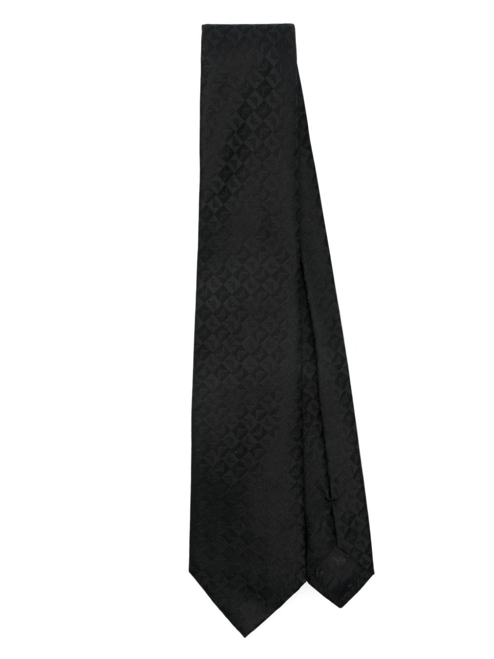 logo-jacquard tie - 1