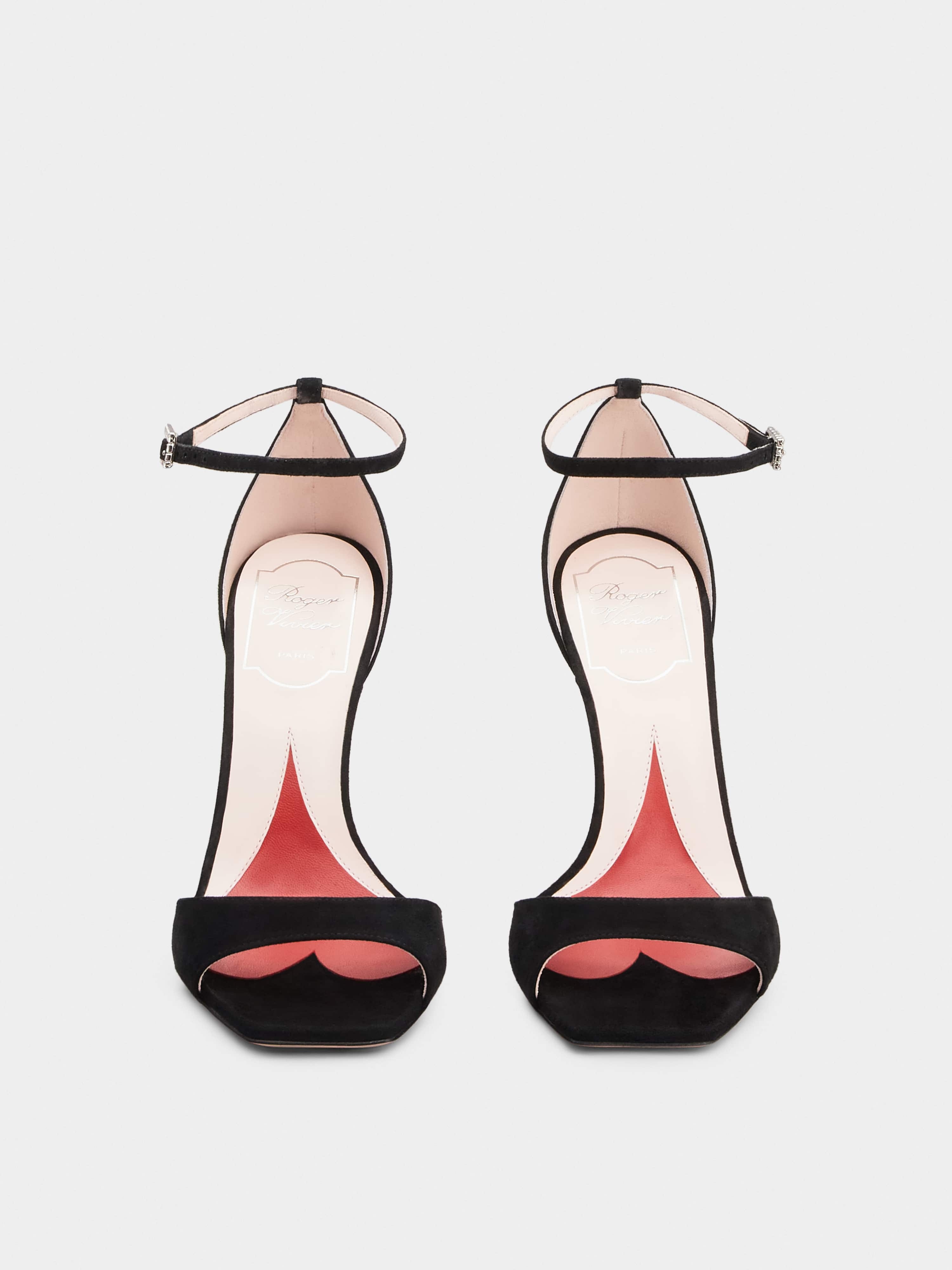 Vivier Marlène Strass Sandals in Suede - 7