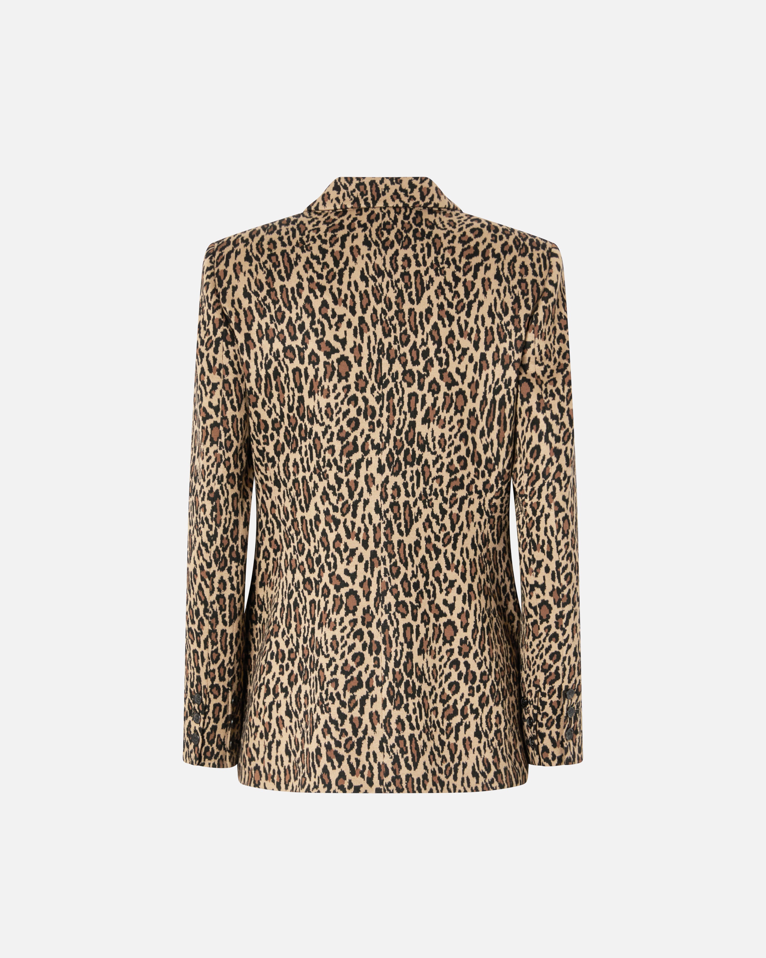 SINGLE-BREASTED BLAZER WITH SPOTTED PATTERN - 6