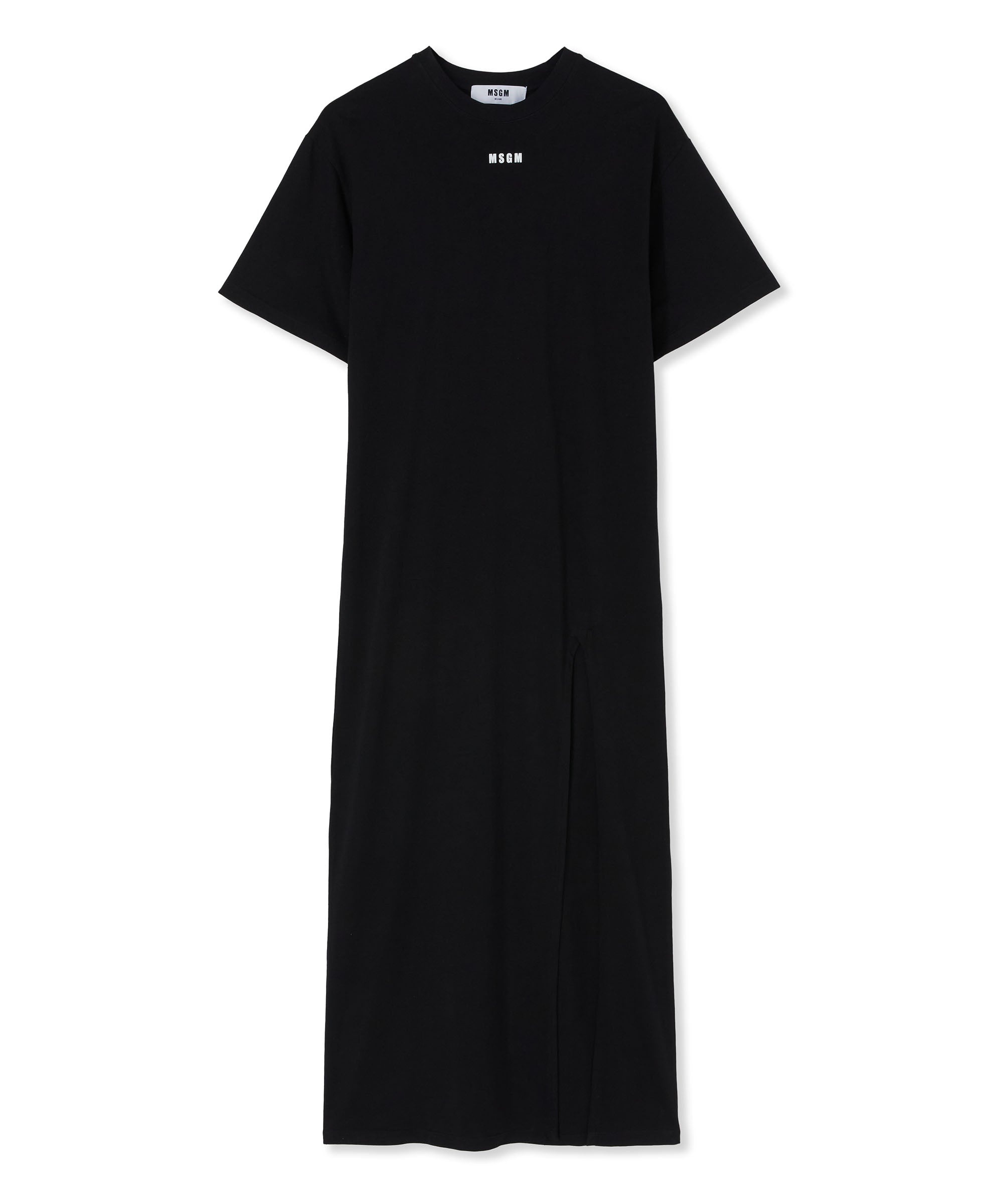 Long T-Shirt dress with logo - 1