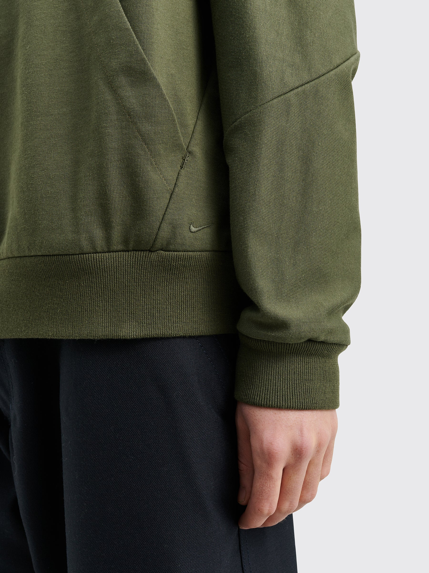 NIKE ESC KNIT POP OVER HOODIE CARGO KHAKI - 7
