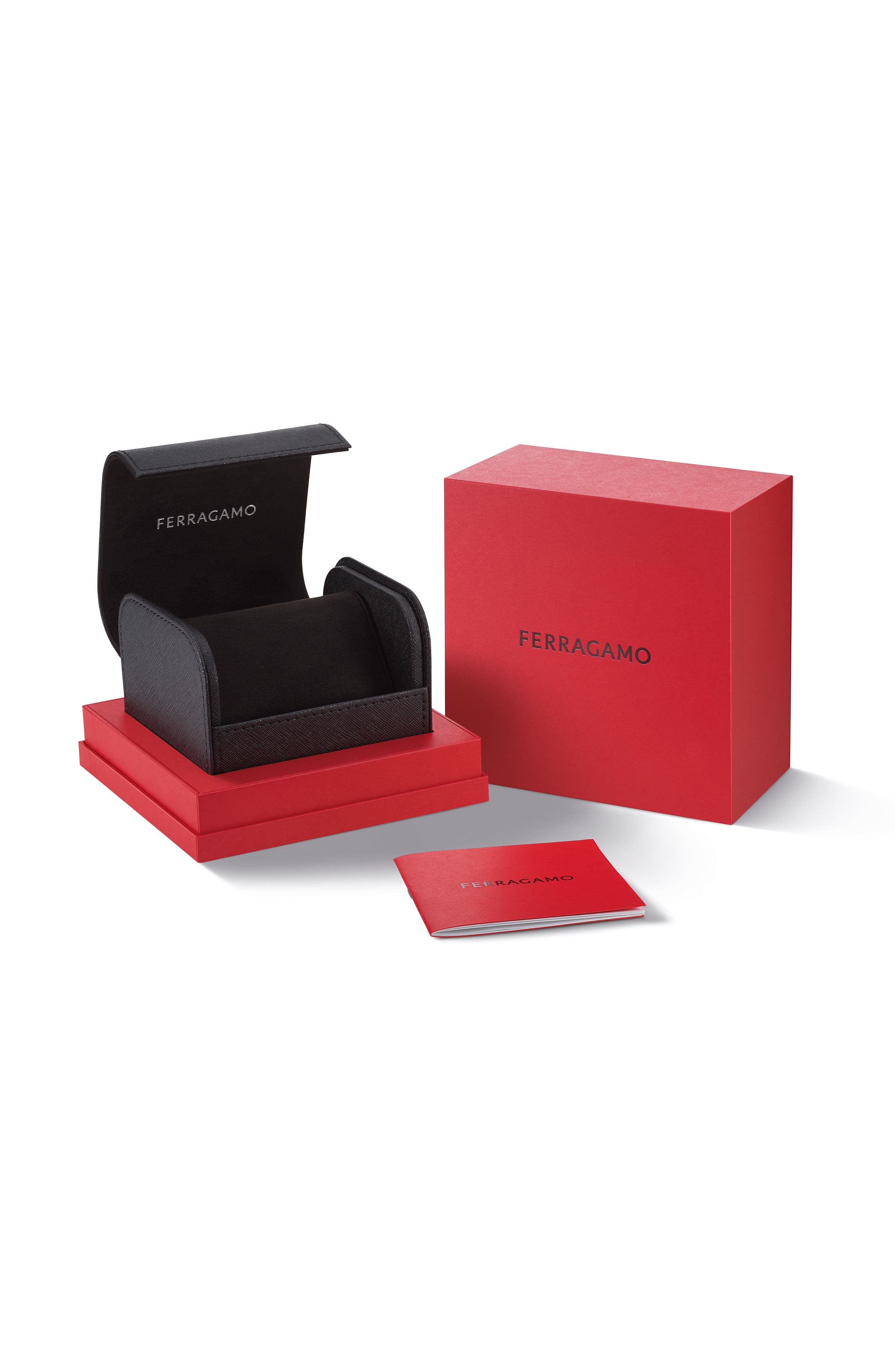FERRAGAMO Portrait Leather Strap Watch, 20mm in Ip Yellow Gold at Nordstrom - 4