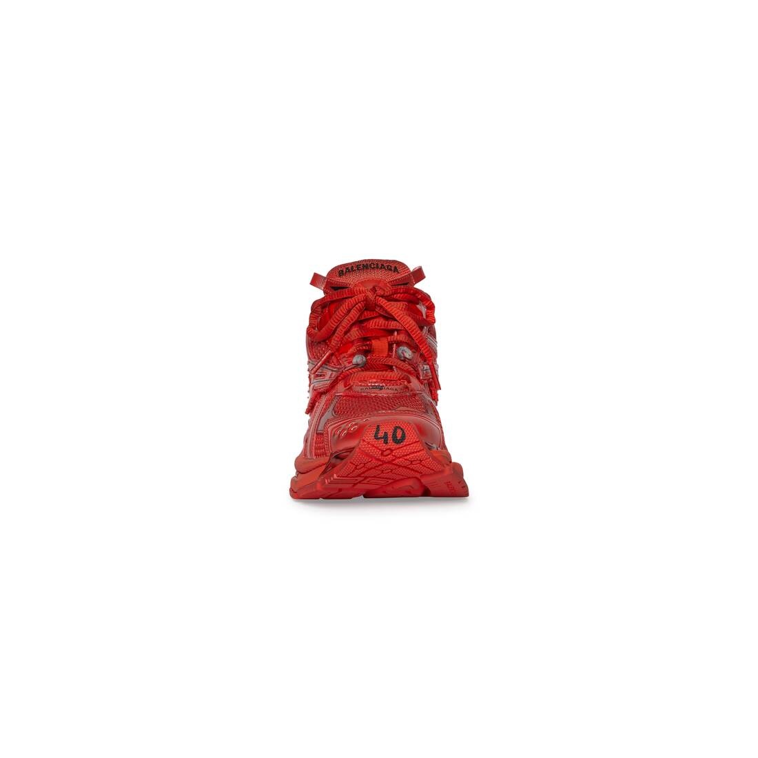 Men's Runner Sneaker in Red - 3