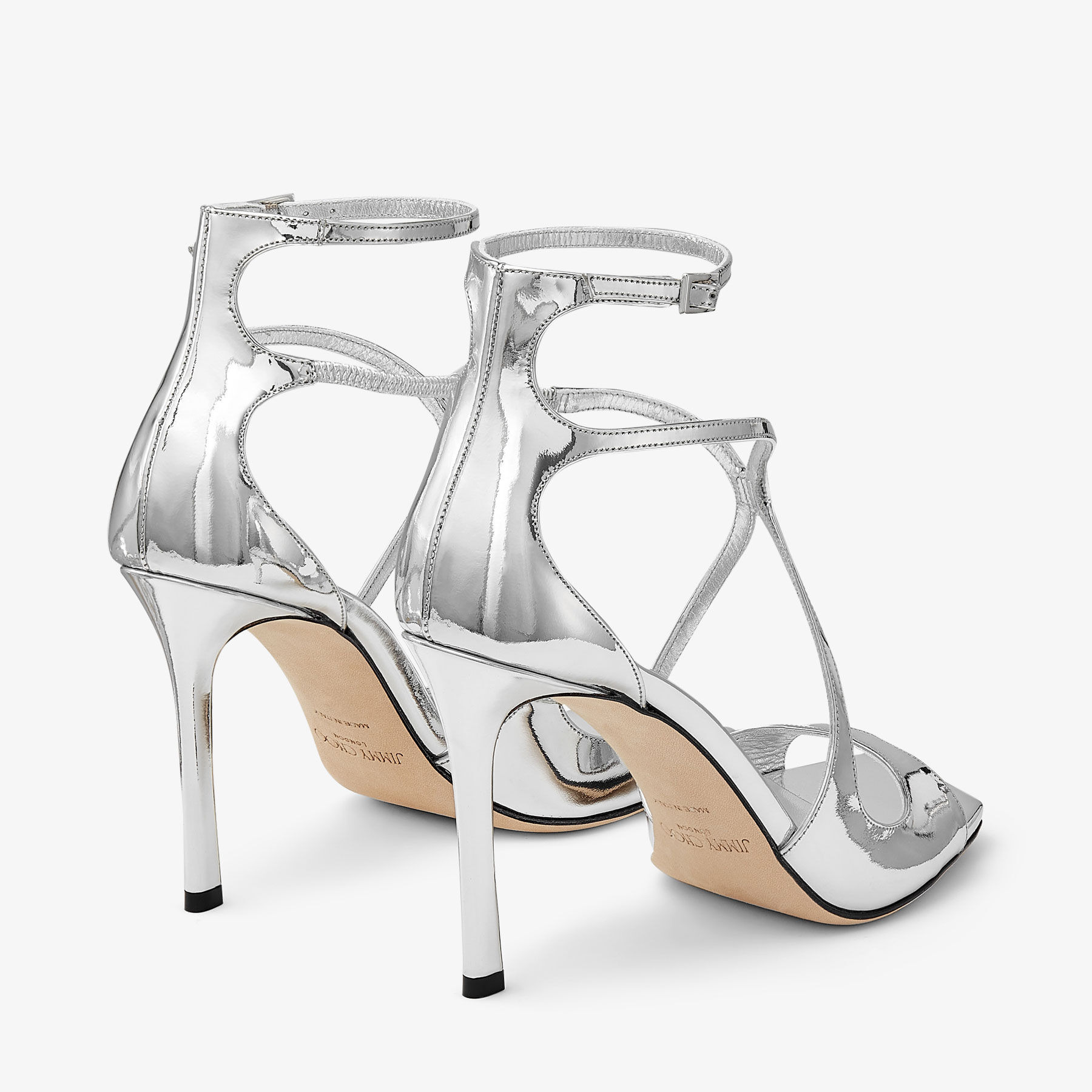 Azia 95
Silver Liquid Metal Leather Sandals - 5