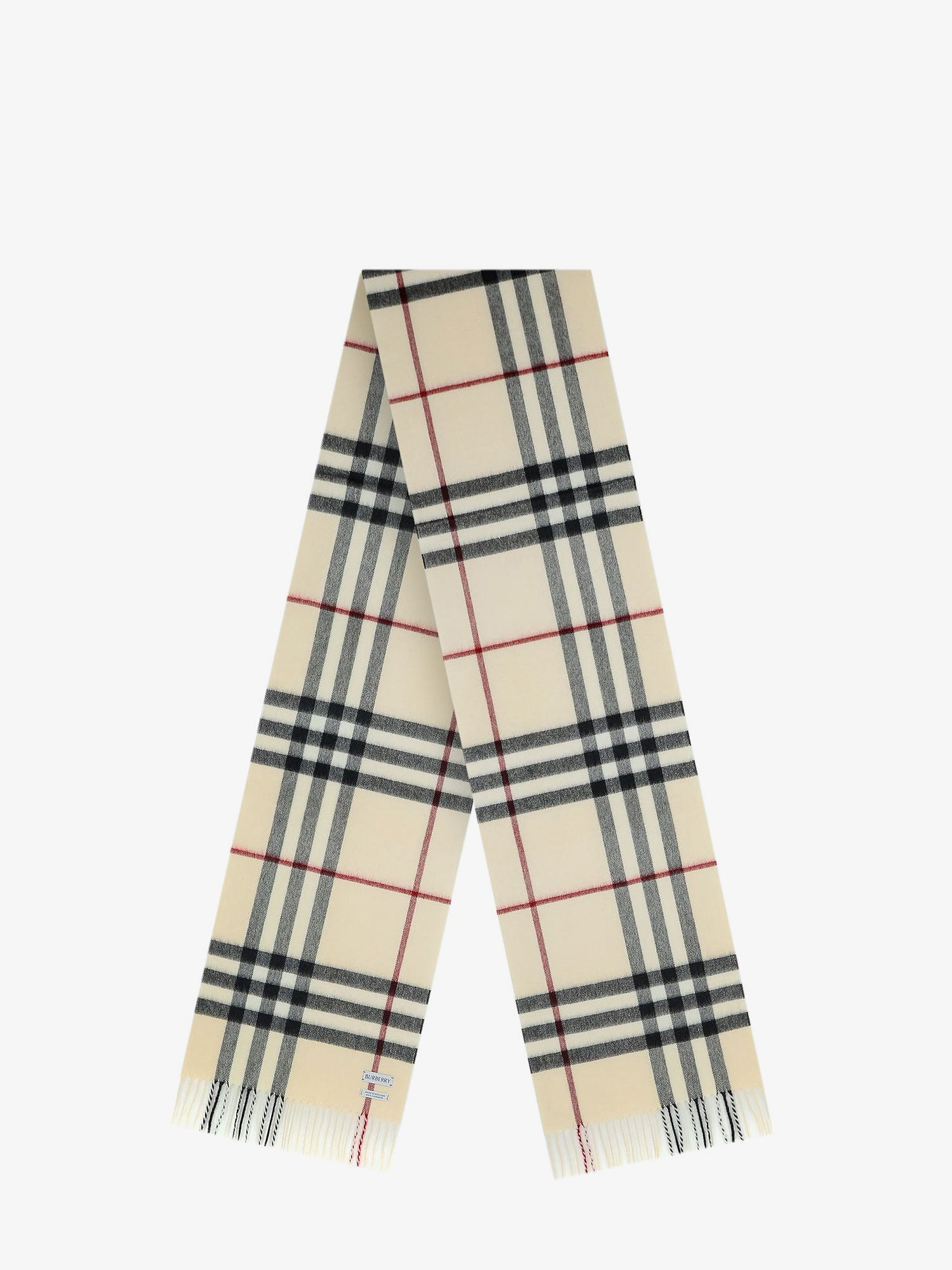 Burberry Men Cashmere Scarf With Giant Check Motif - 1