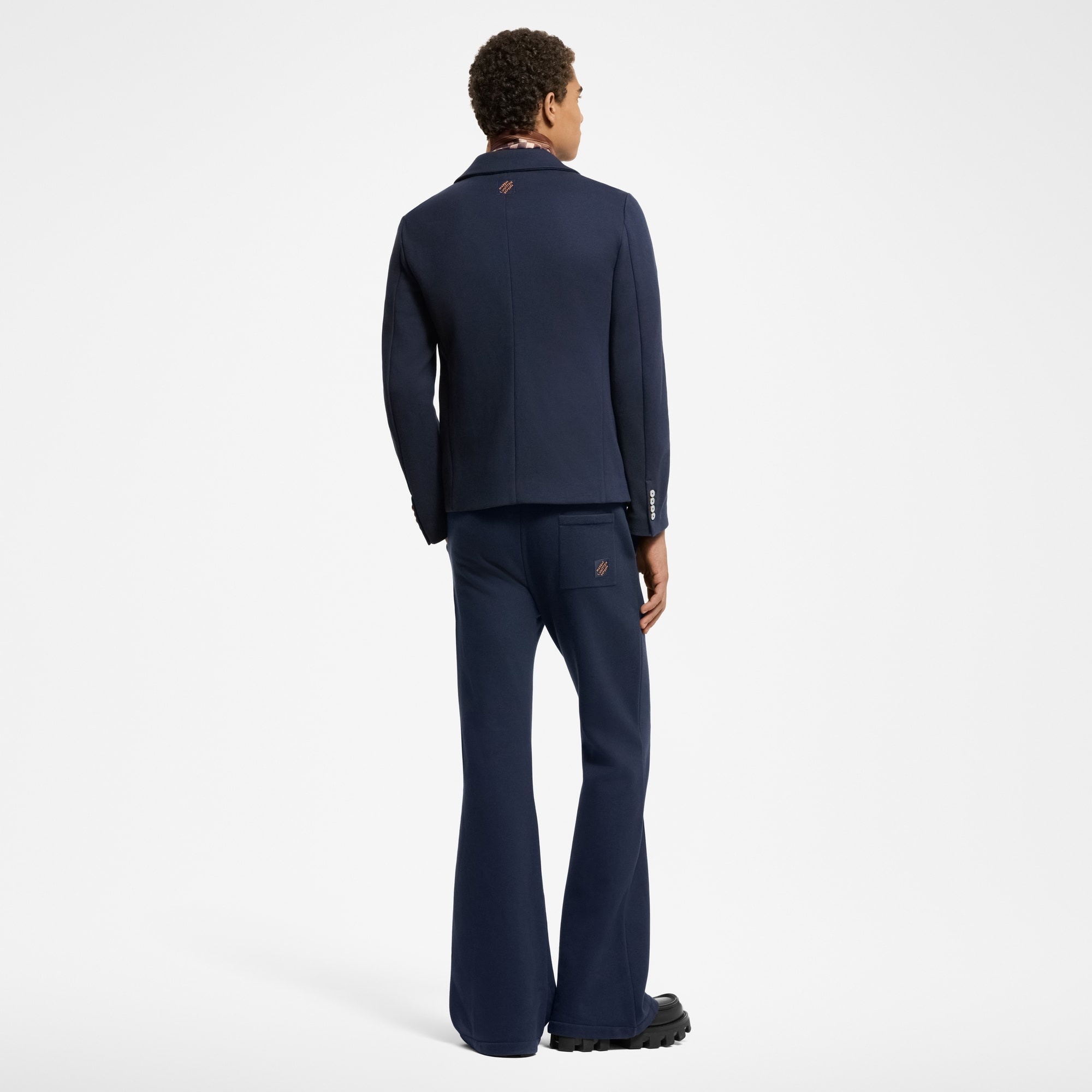 Double-Breasted Cotton And Cashmere Jersey Jacket - 3