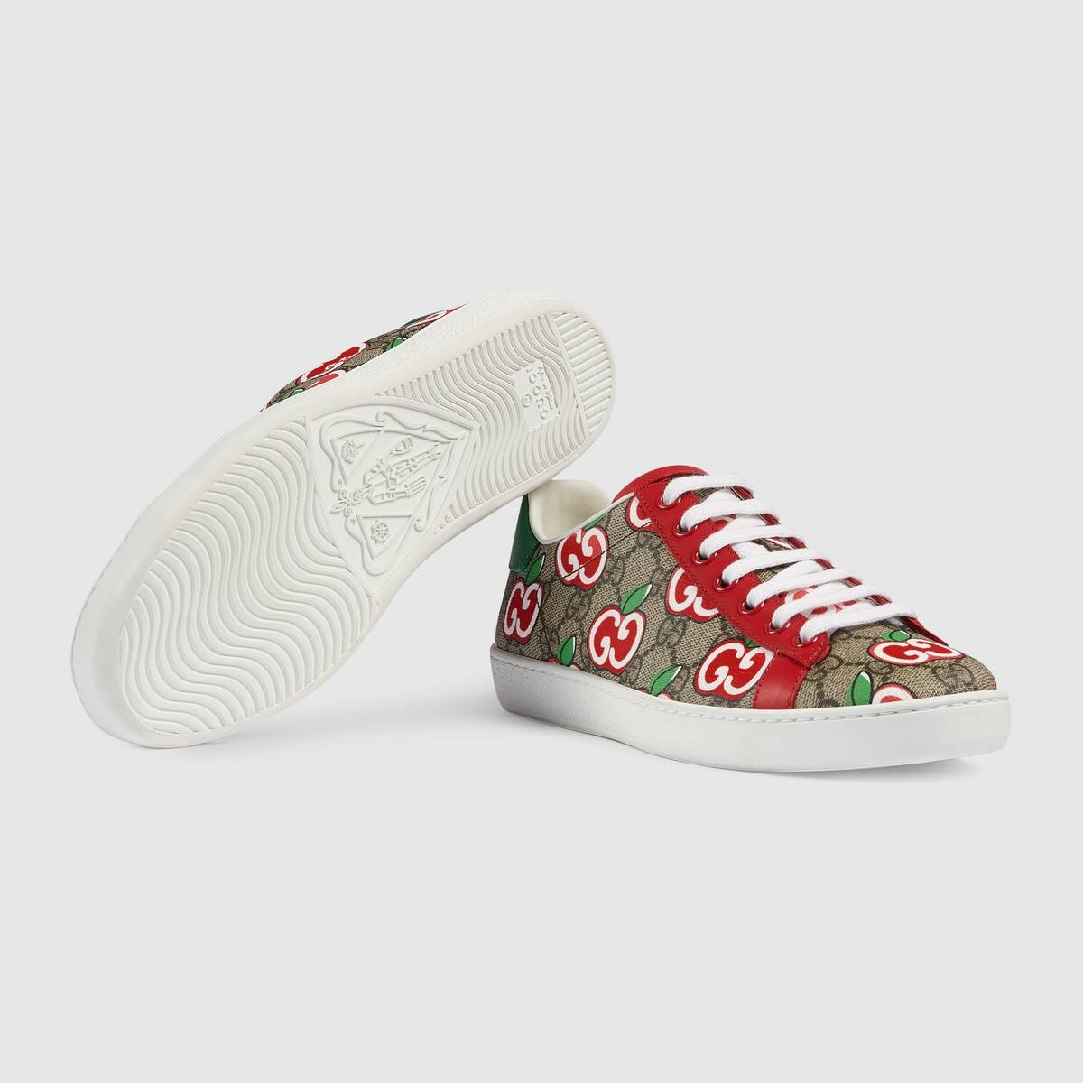  Women's Ace sneaker with GG apple print - 5