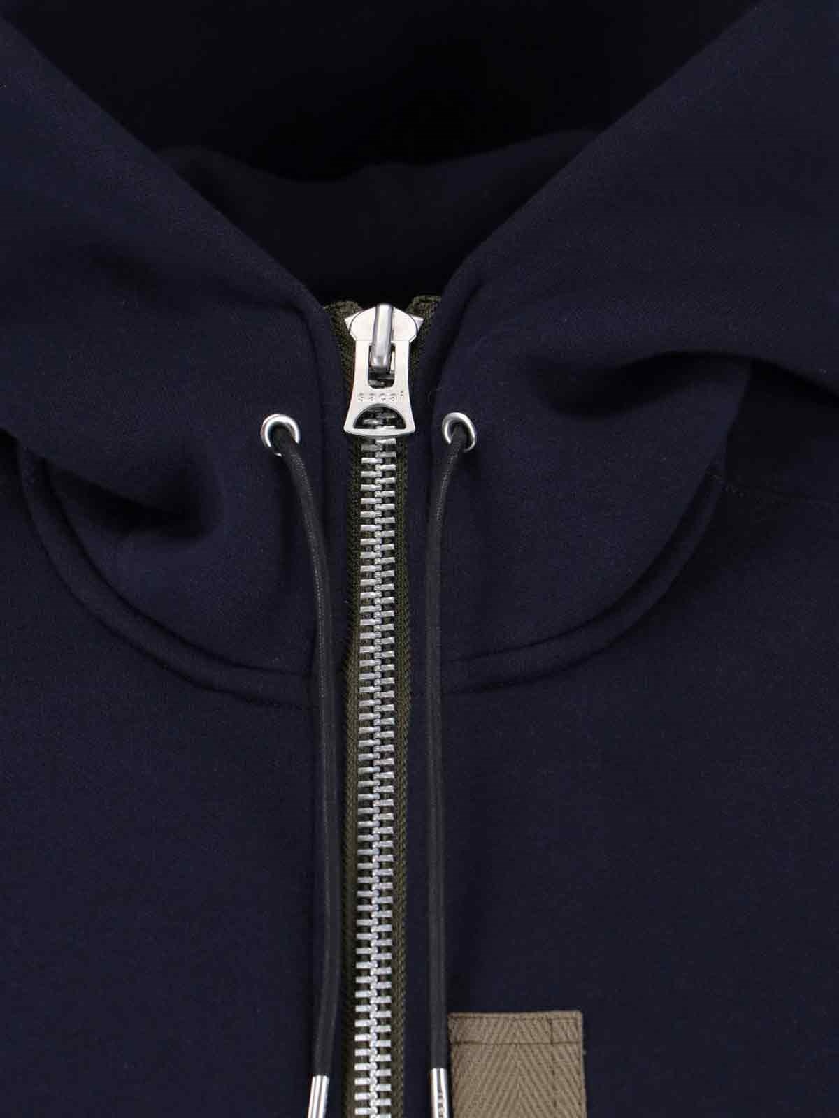 TWO-TONE ZIP SWEATSHIRT - 4