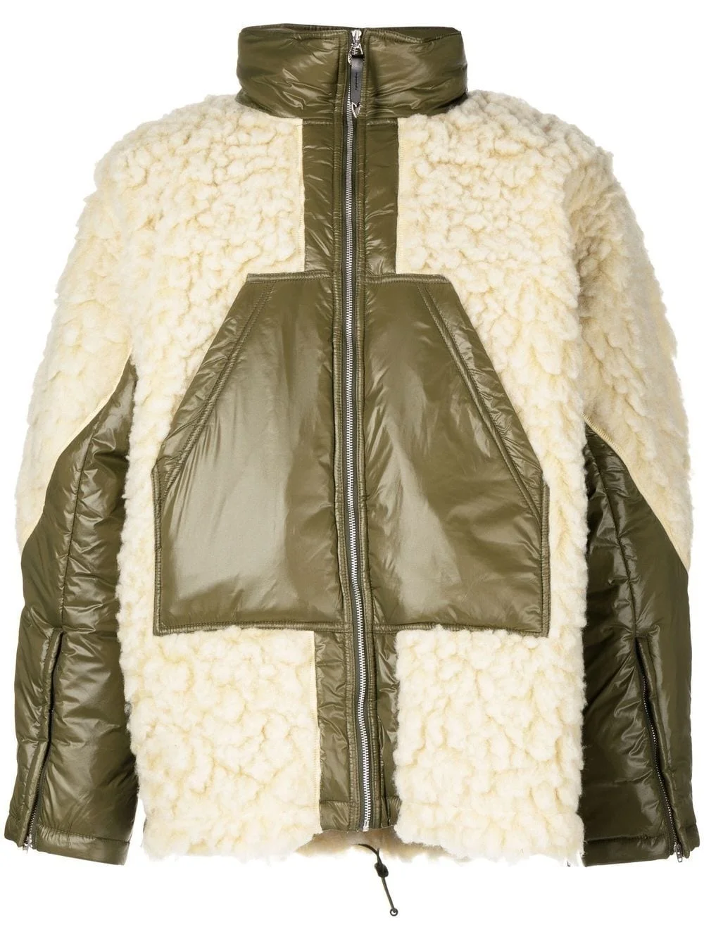 faux-shearling oversize coat - 1