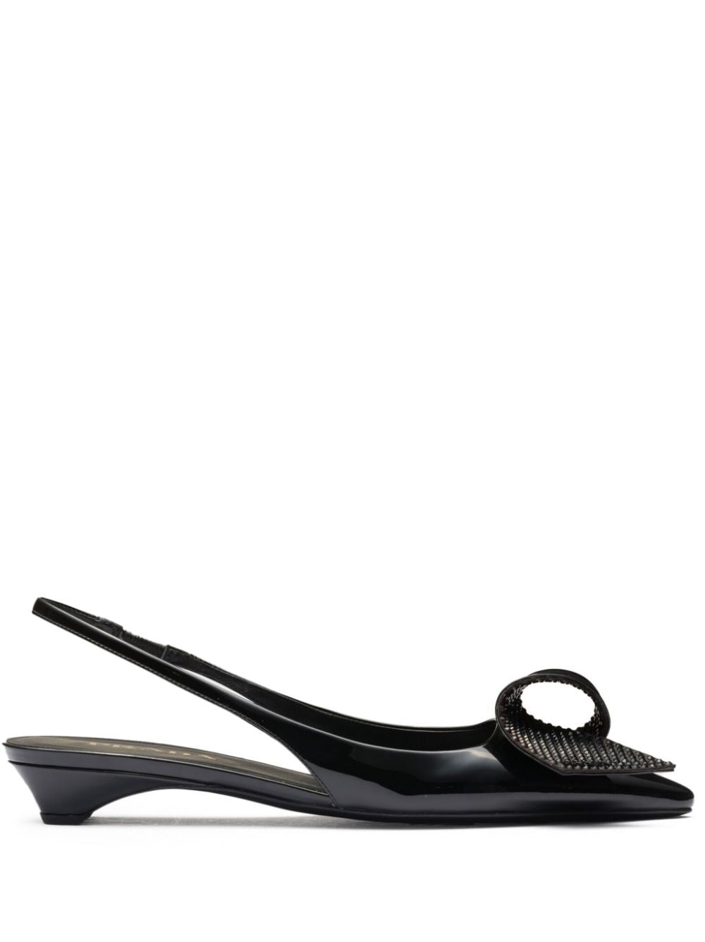 25mm appliquÃ©-detail leather pumps - 1