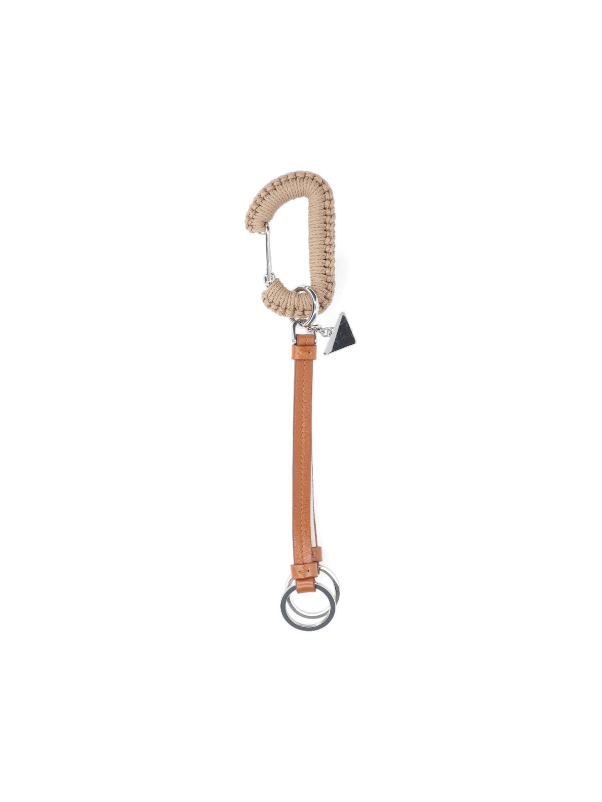 LEATHER AND ROPE KEYRING - 2