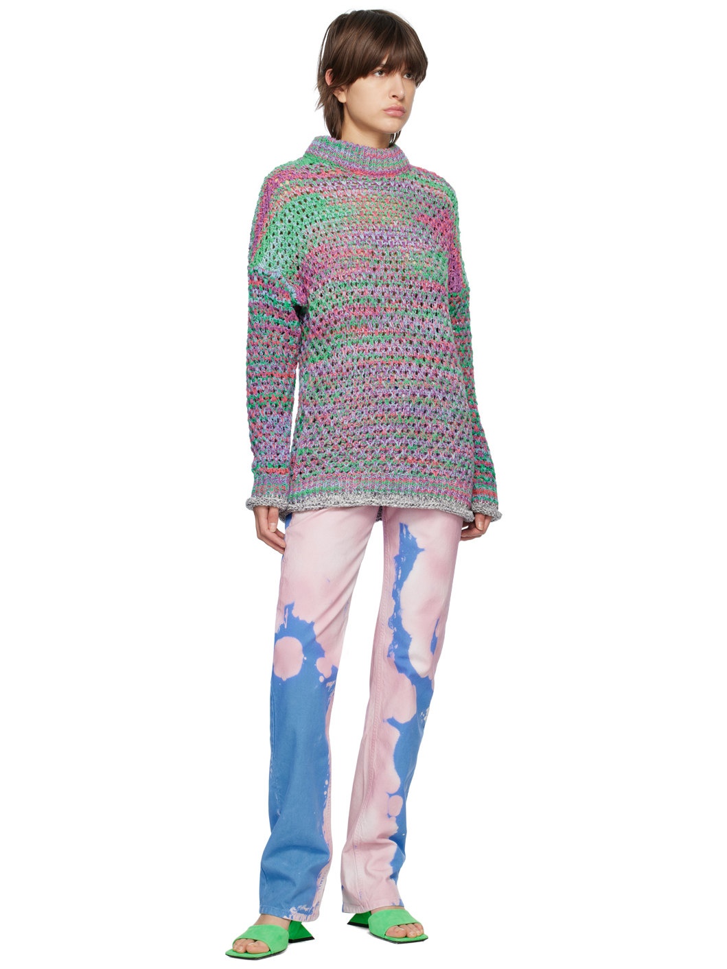 Green Cheope Mules - 5