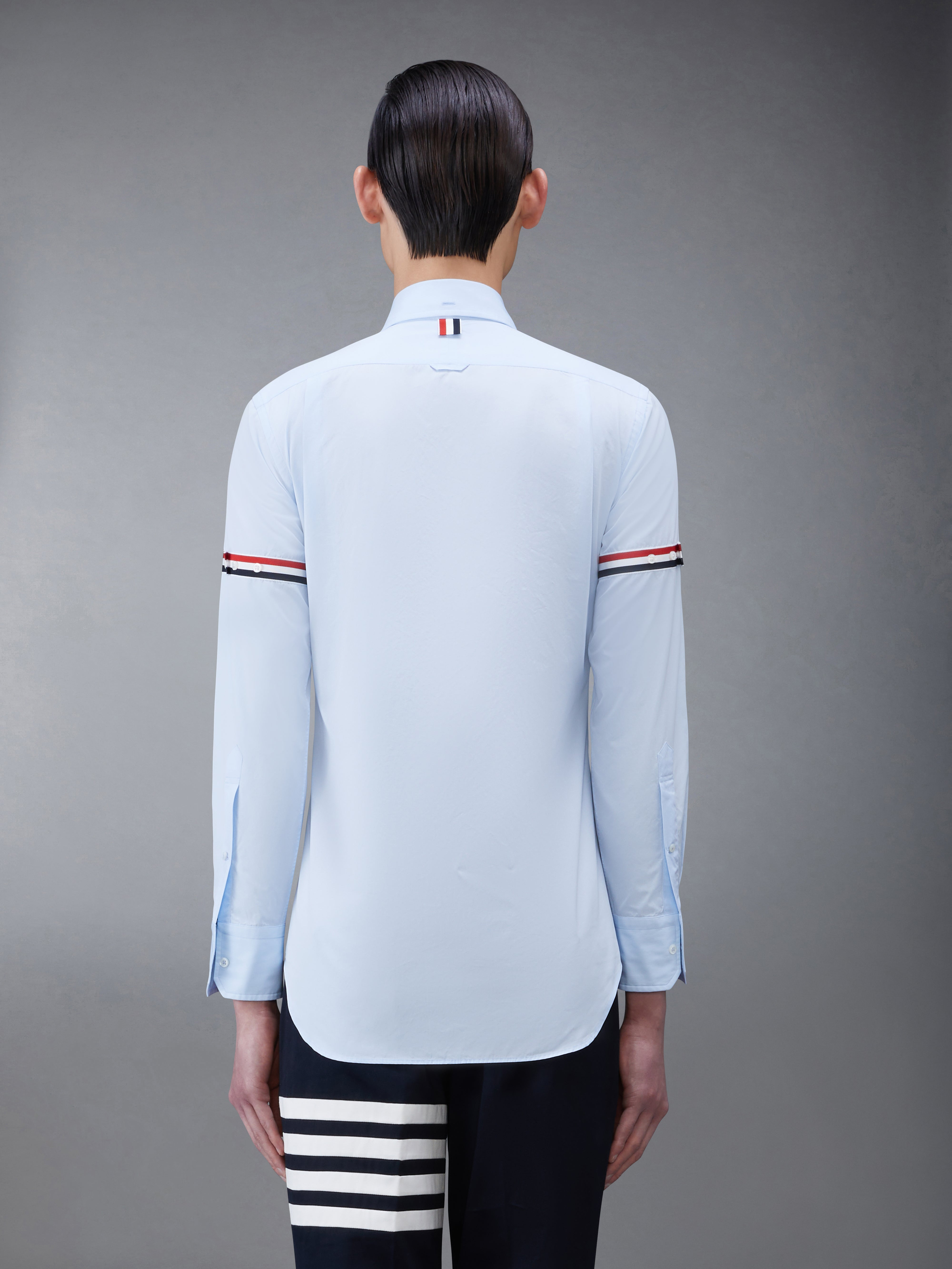 Poplin Grosgrain Armband Classic Shirt - 3