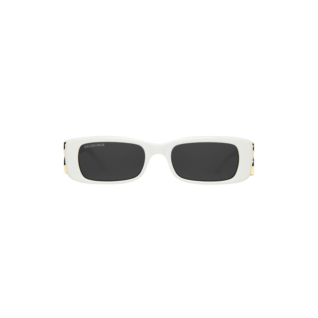 Women's Dynasty Rectangle Sunglasses in White - 1