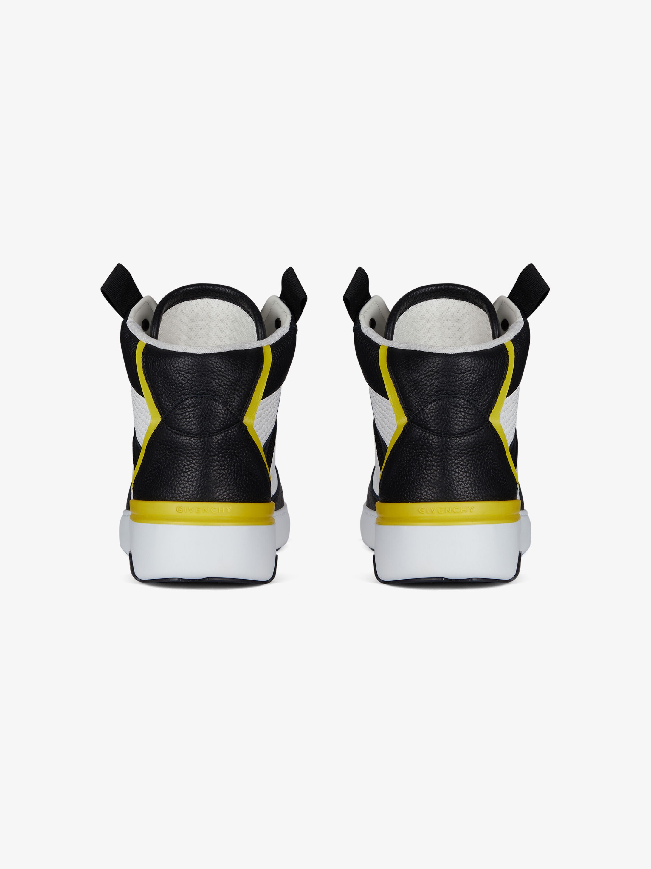 Wing mid three tone sneakers in leather - 4