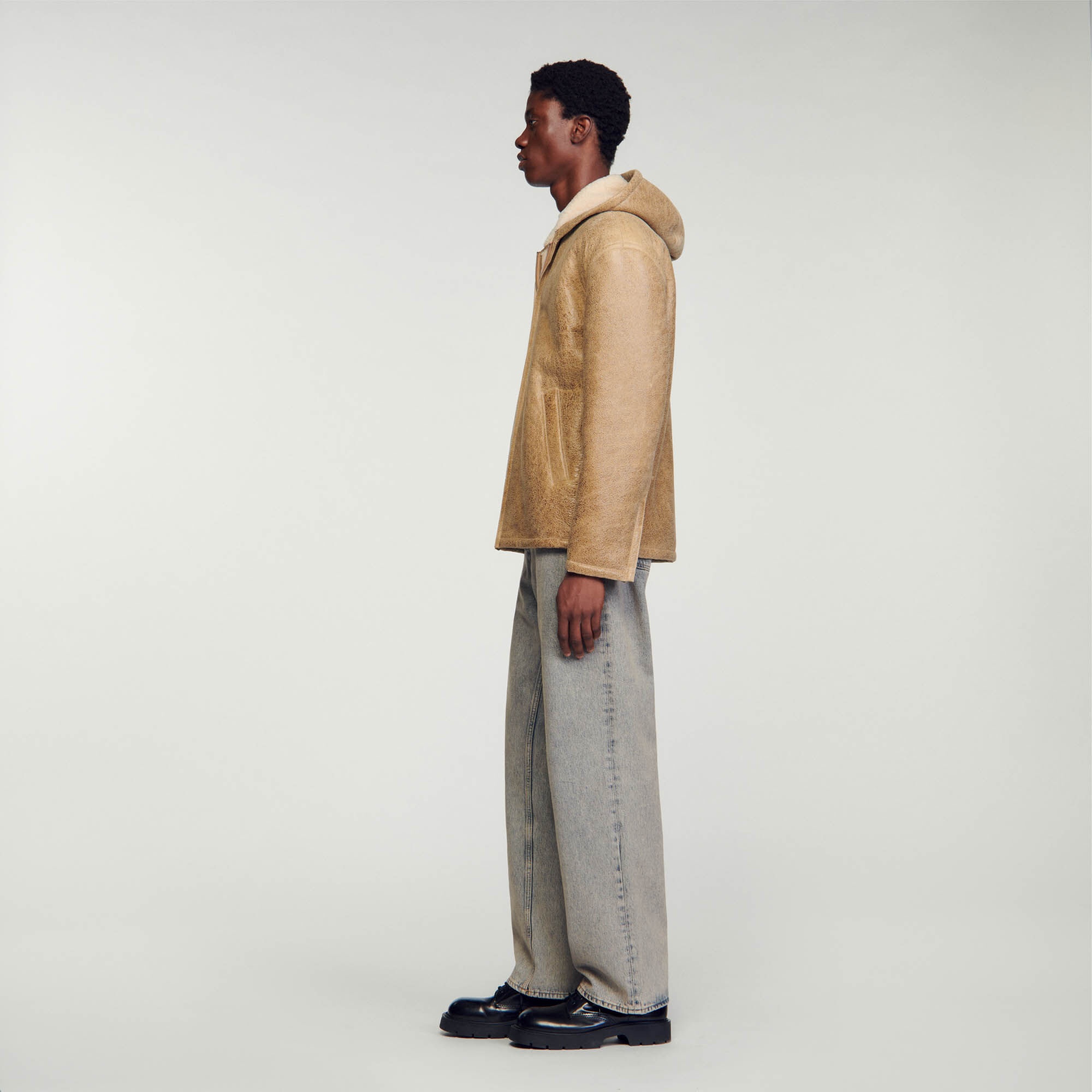 WOOLLEN LEATHER JACKET - 7