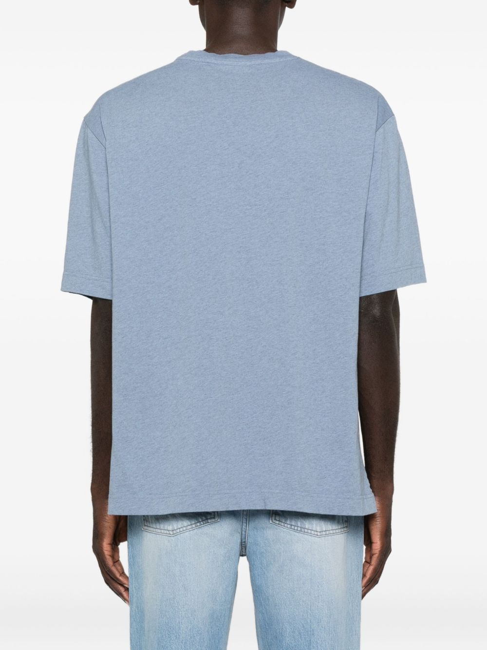 embroidered-logo cotton T-shirt - 3