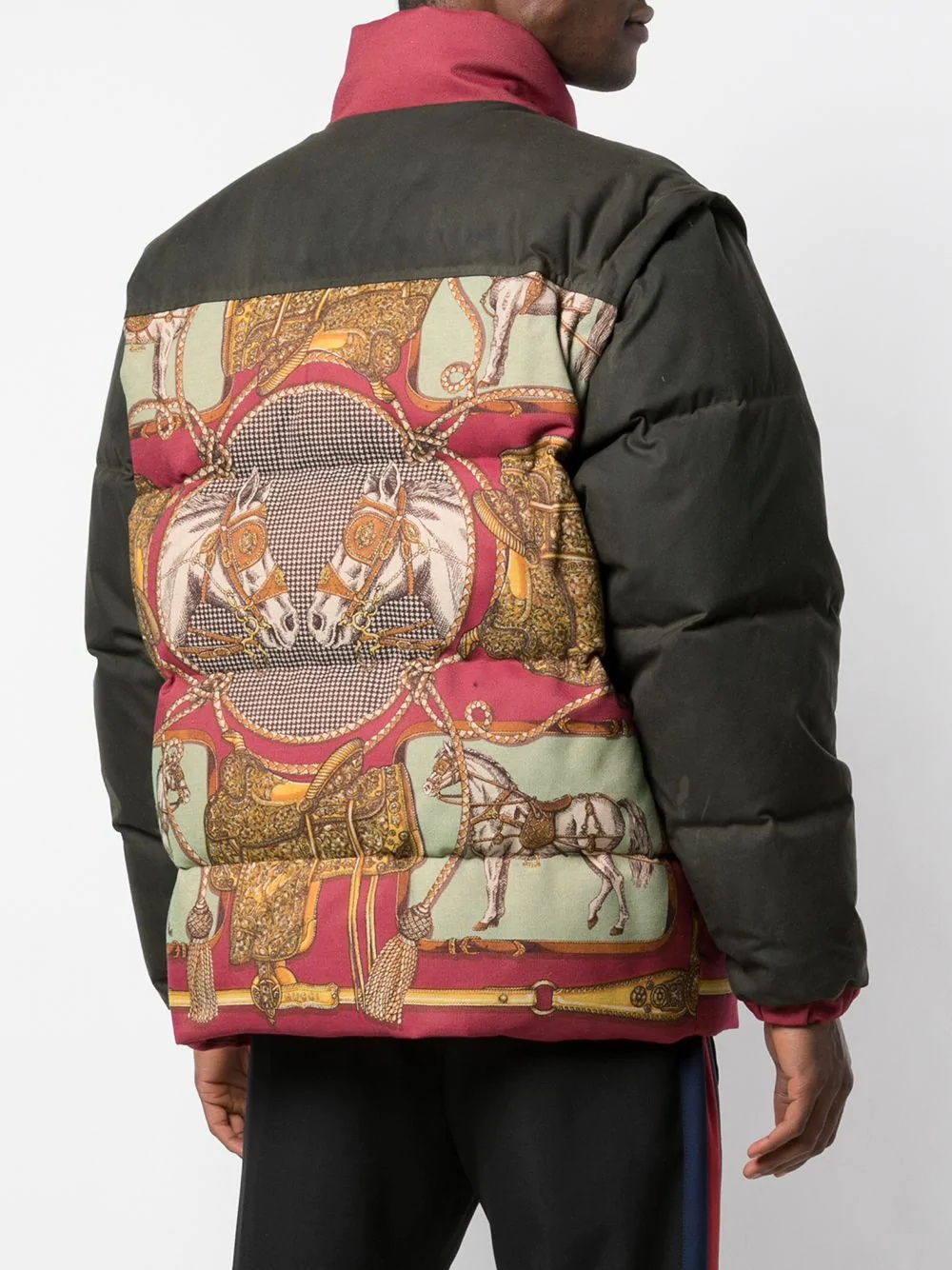 printed quilted puffer jacket - 4