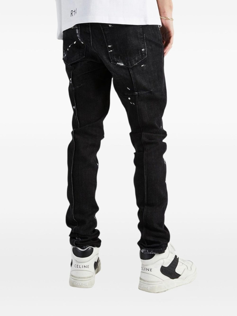 RTA Clayton paint-splatter jeans outlook