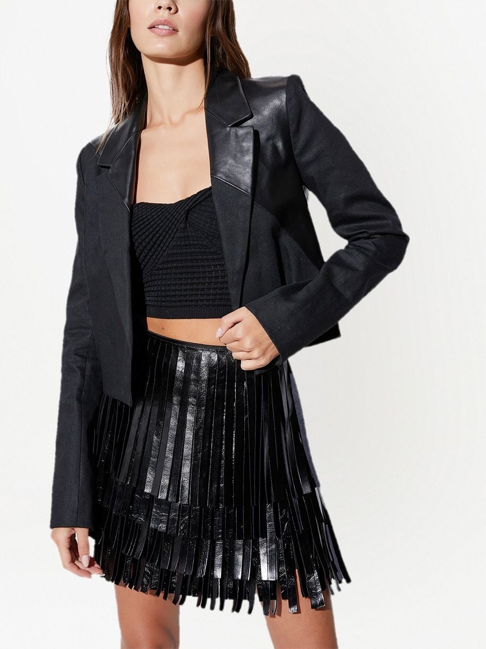 single-breasted fitted blazer - 5
