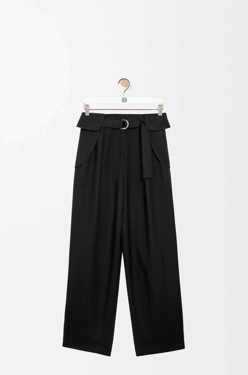 Cargo trousers in wool 1