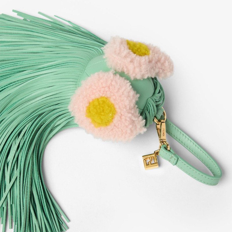 Bag Bugs Charm Aquamarine nappa leather charm 3