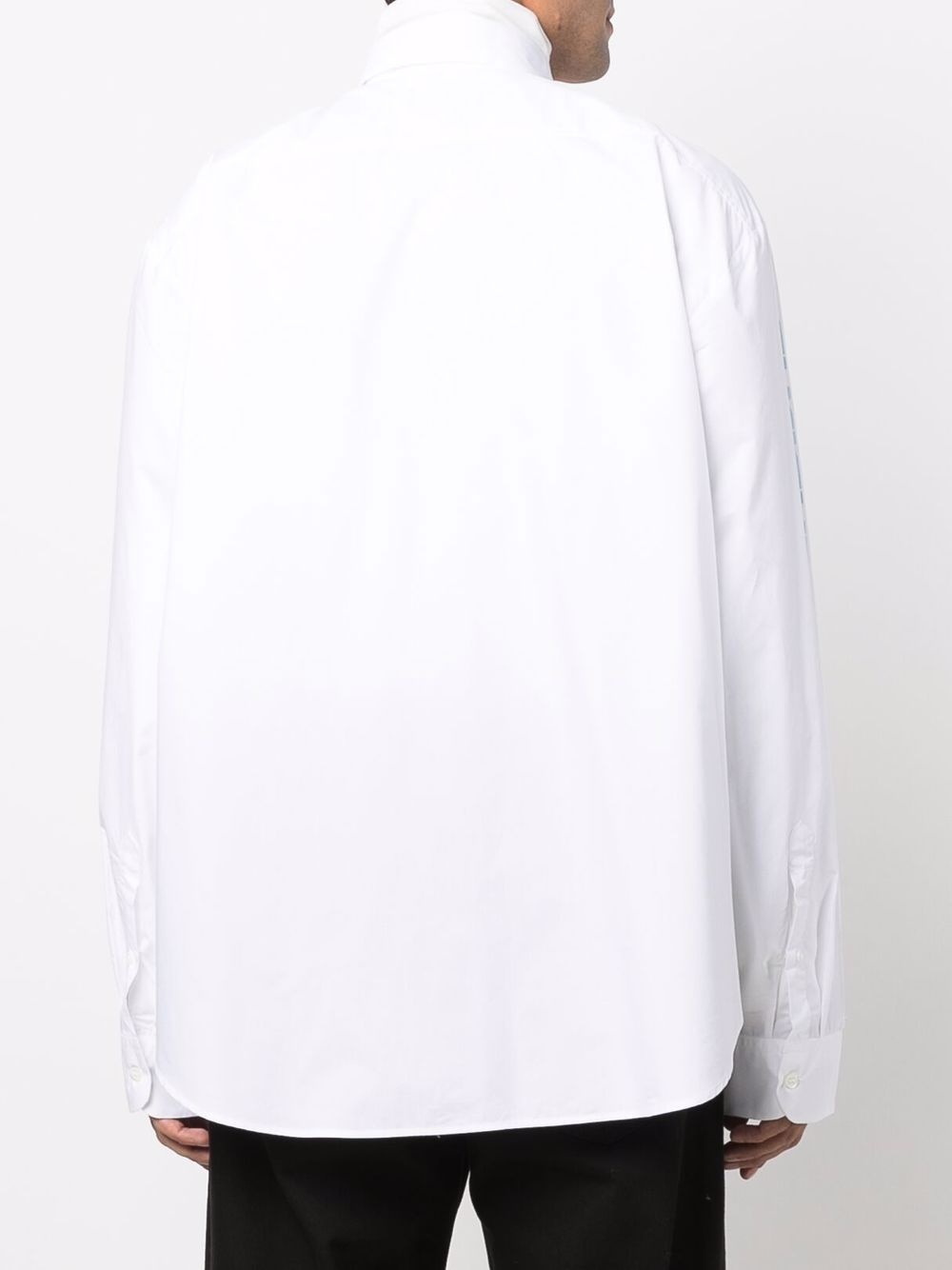 embroidered-logo shirt - 4