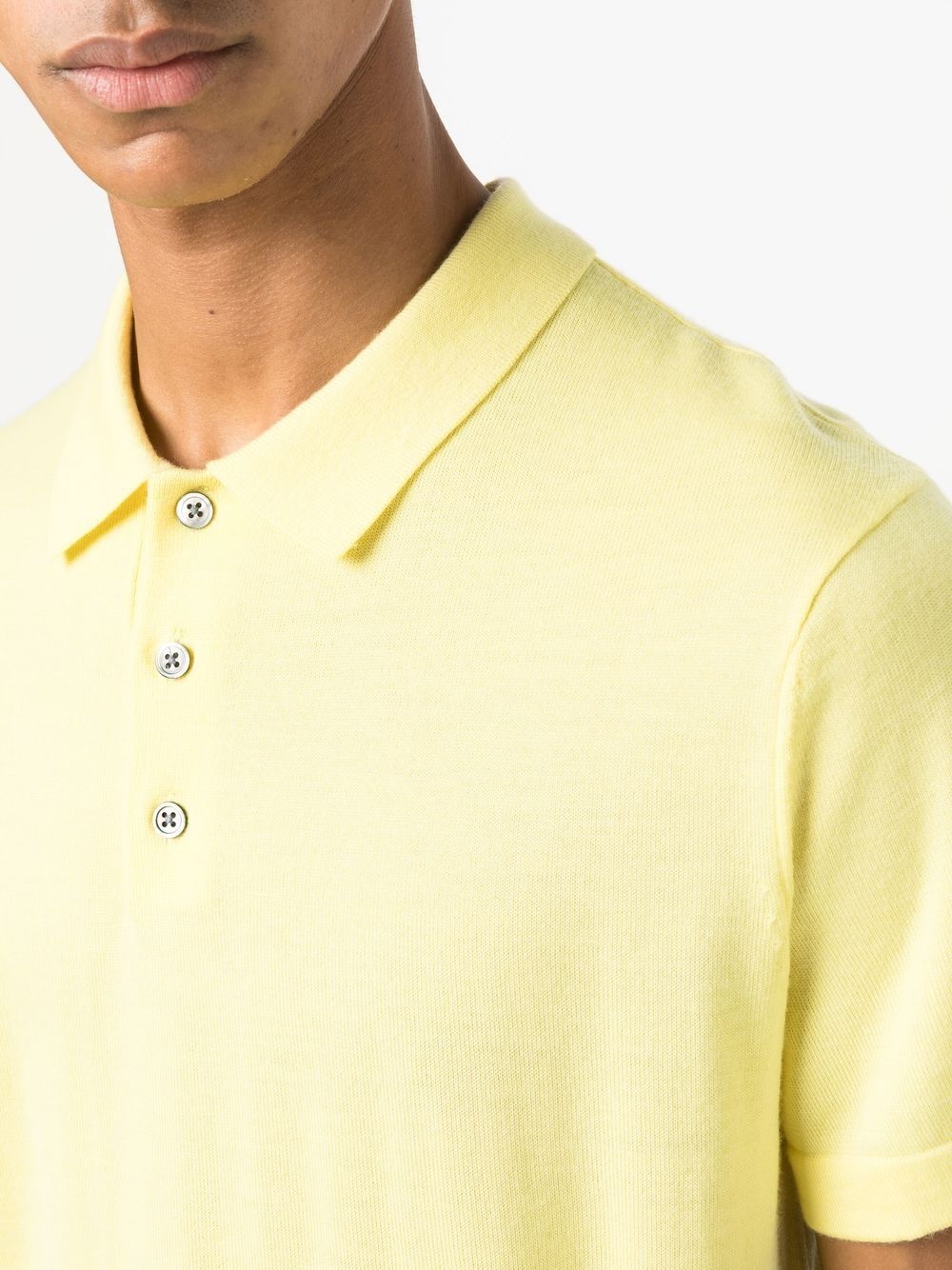 short-sleeve merino polo shirt - 5