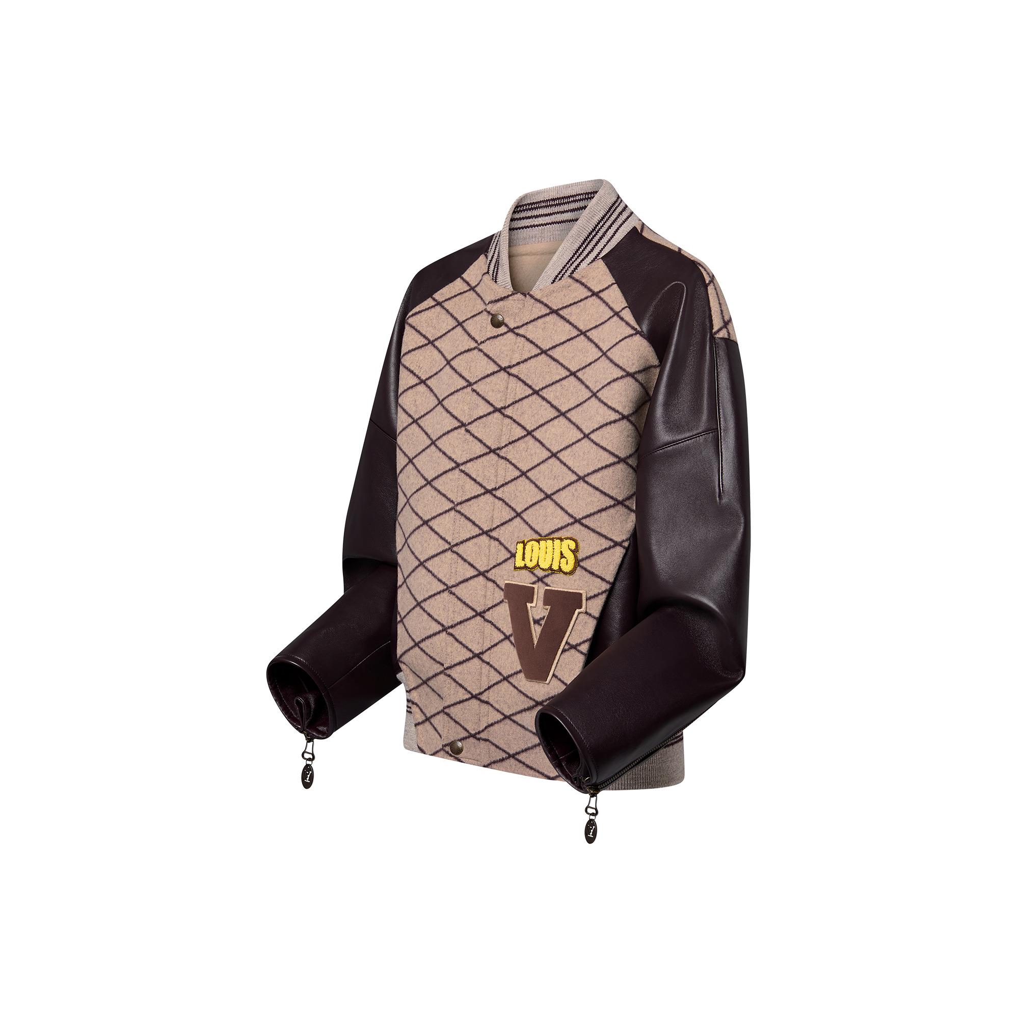 Malletage Jacquard Varsity Jacket - 2