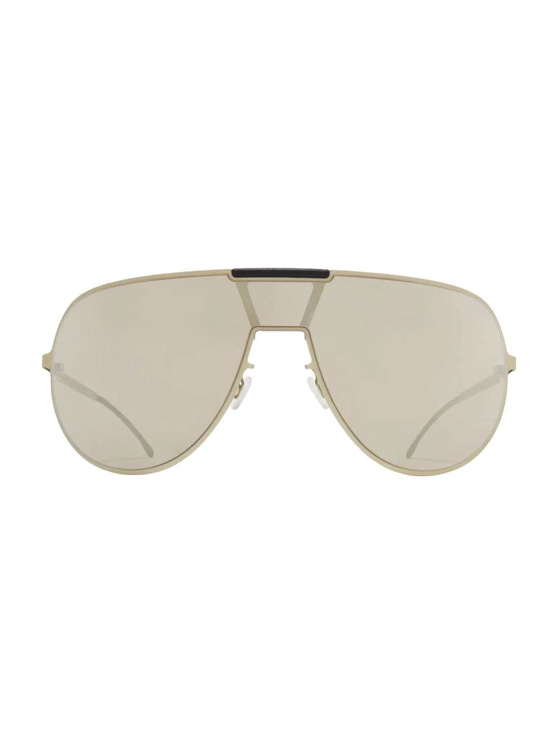 MYKITA X RIMOWA AVIATOR SUNSHIELD MR005 - TITAN/PITCH BLACK ELECTRUM MIRROR - 1