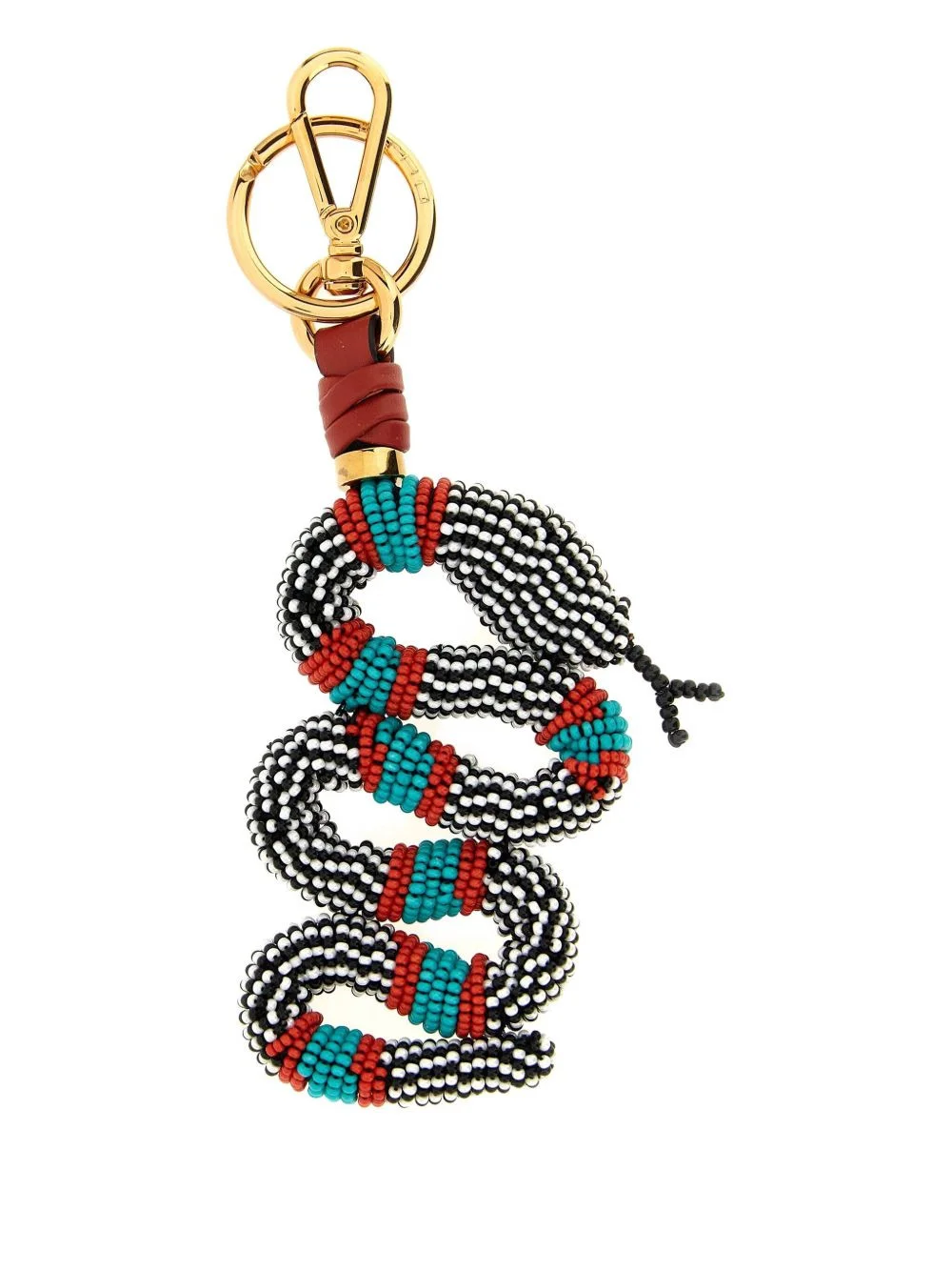beaded snake keyring - 1
