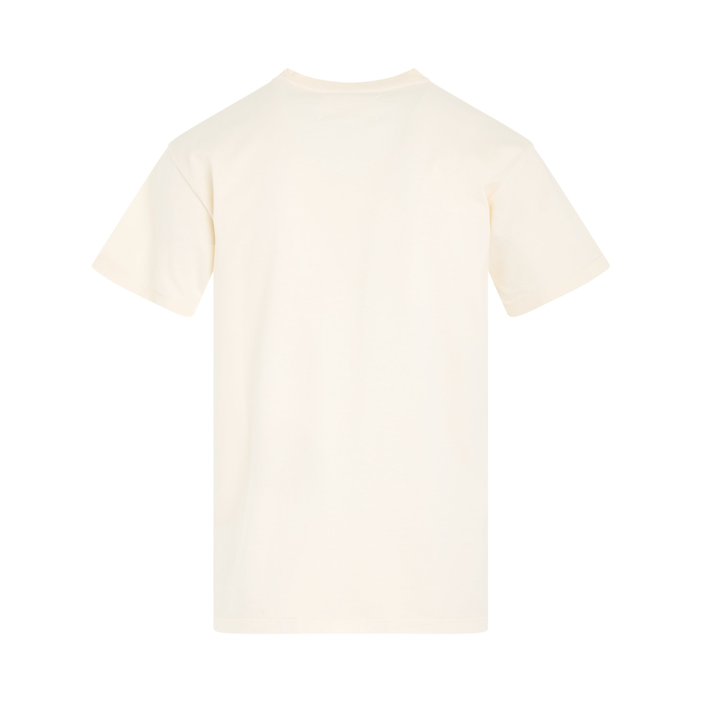 Faded Logo Relaxed Fit T-Shirt in Ivory - 4