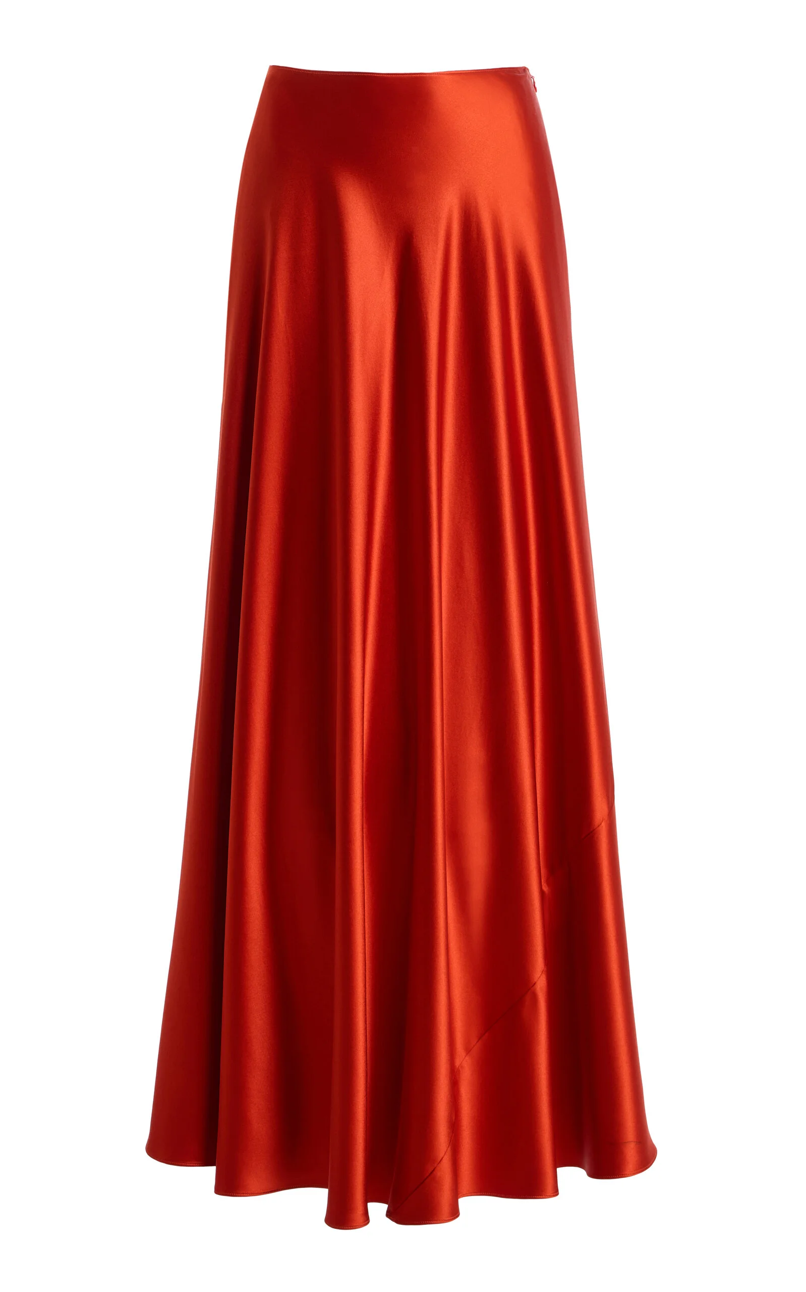 Exclusive Antonia Silk Maxi Skirt orange - 1