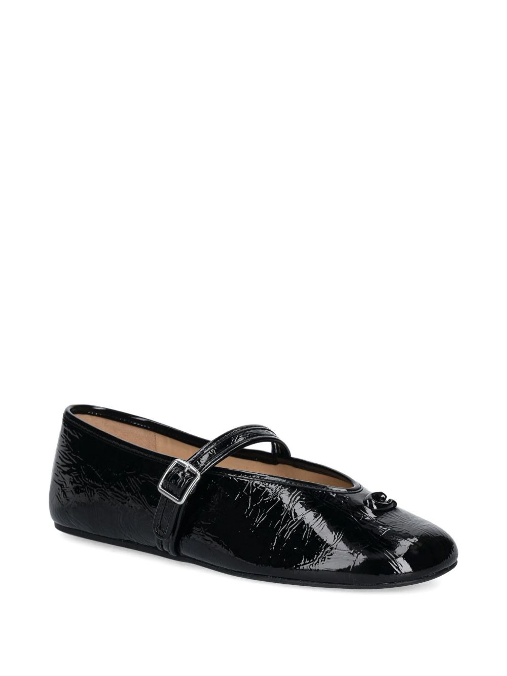 buckle patent-leather ballet flats - 2