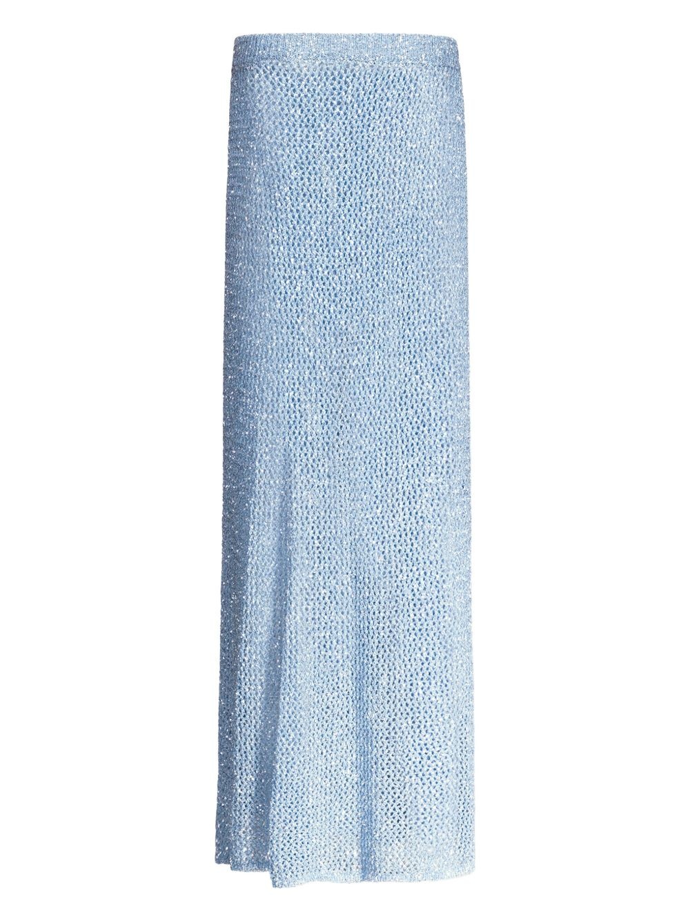 maxi sequin-embellished skirt - 6