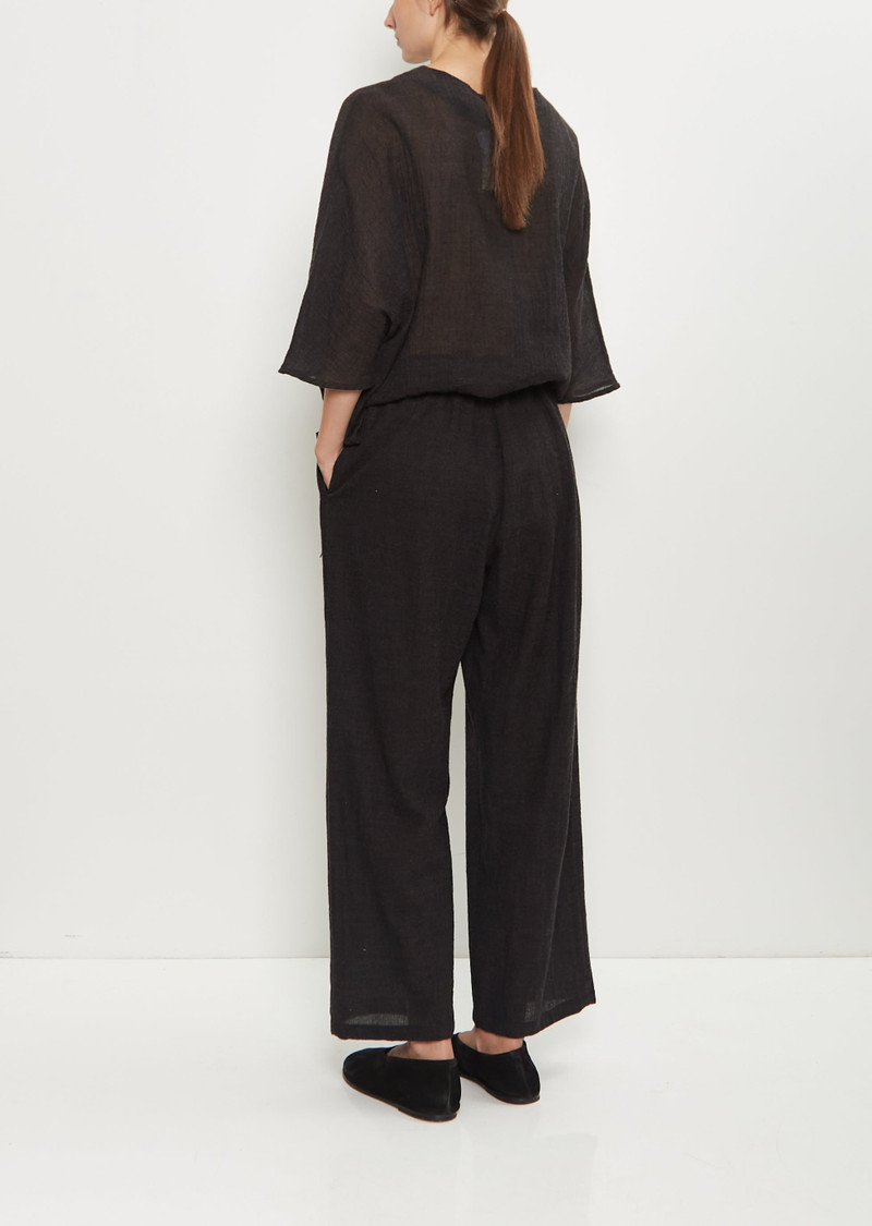 apuntob Wool Foulard Drawcord Wide Leg Pant outlook